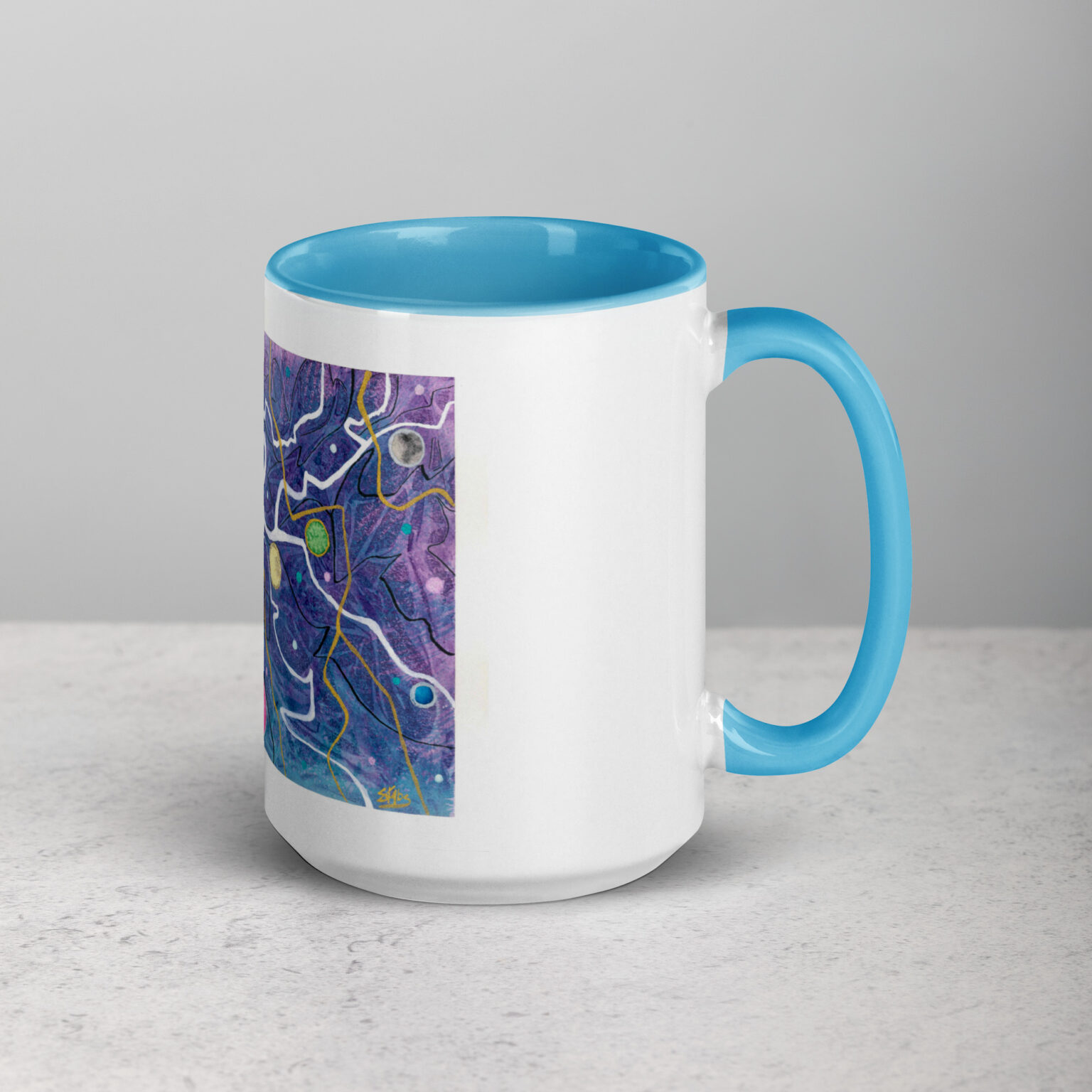 "Trade Routes" mug with color inside - Image 30