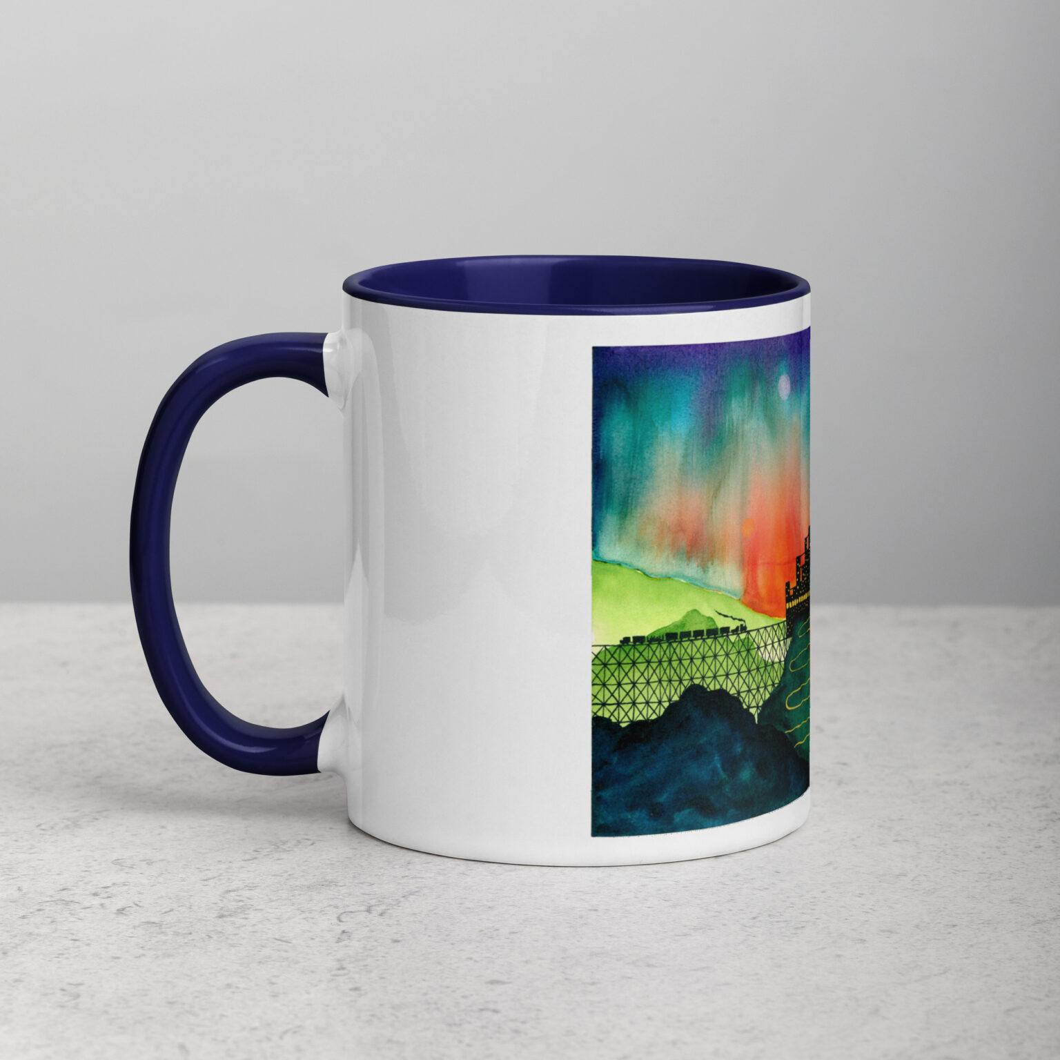 "Castle Peak Express" mug with color inside - Image 2