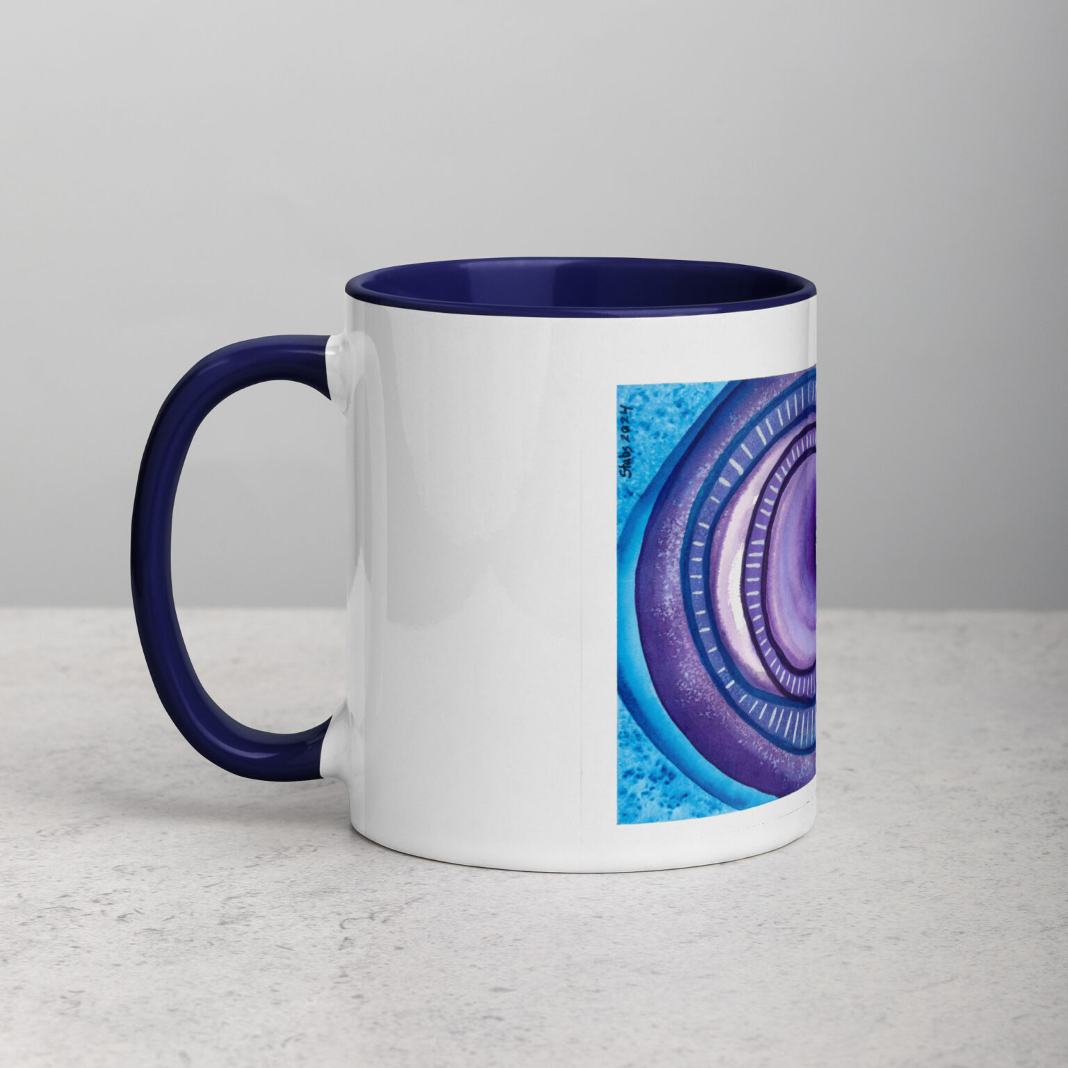 "Ceaseless Watcher" Mug with Color Inside - Image 9
