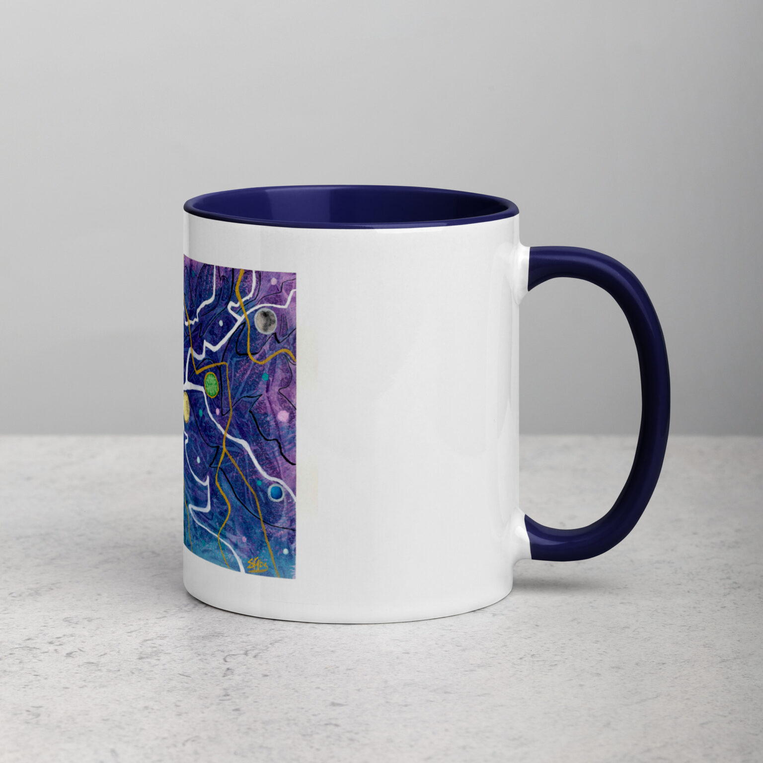 "Trade Routes" mug with color inside - Image 9