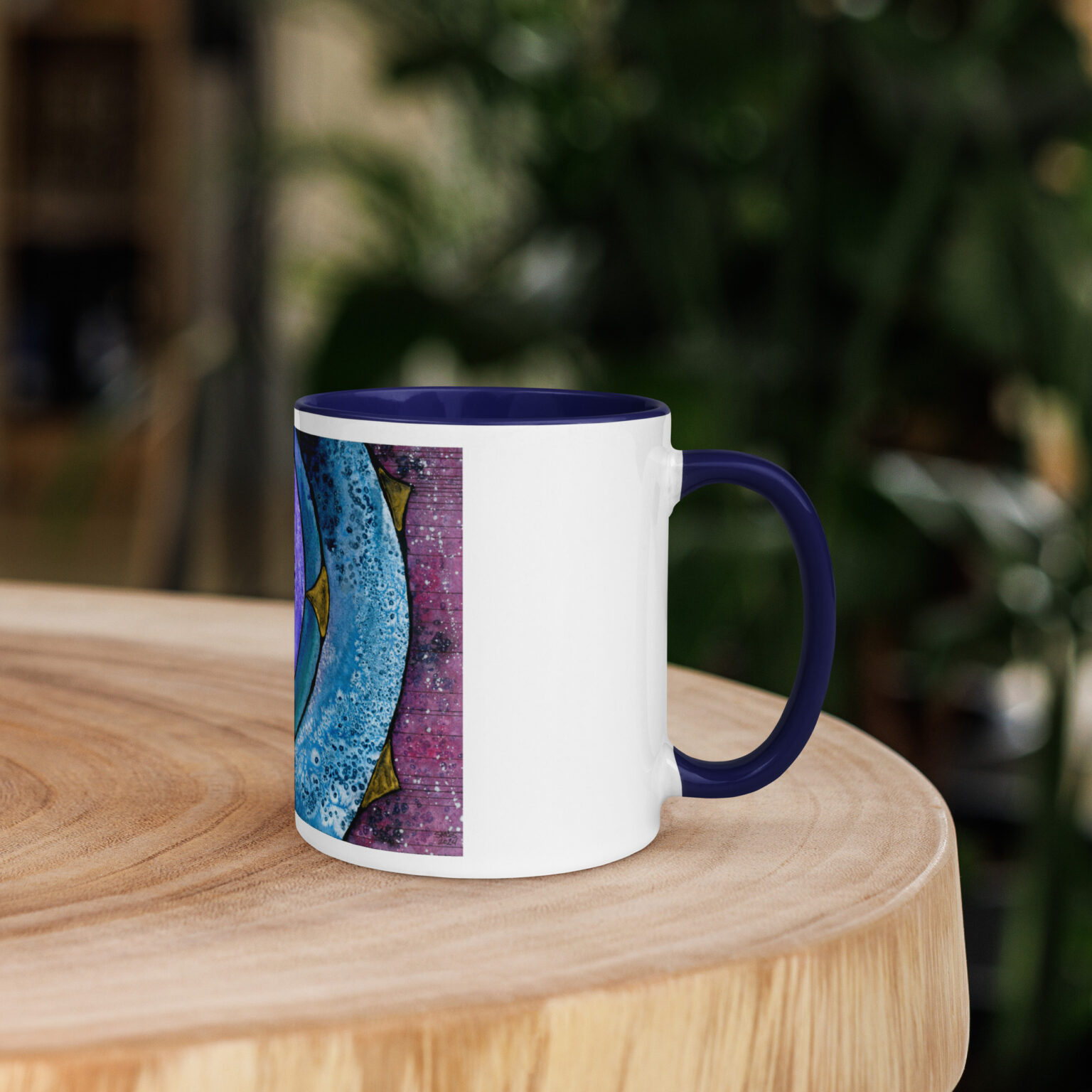 Nebulish I: Caldwell 49 Mug with Color Inside - Image 9
