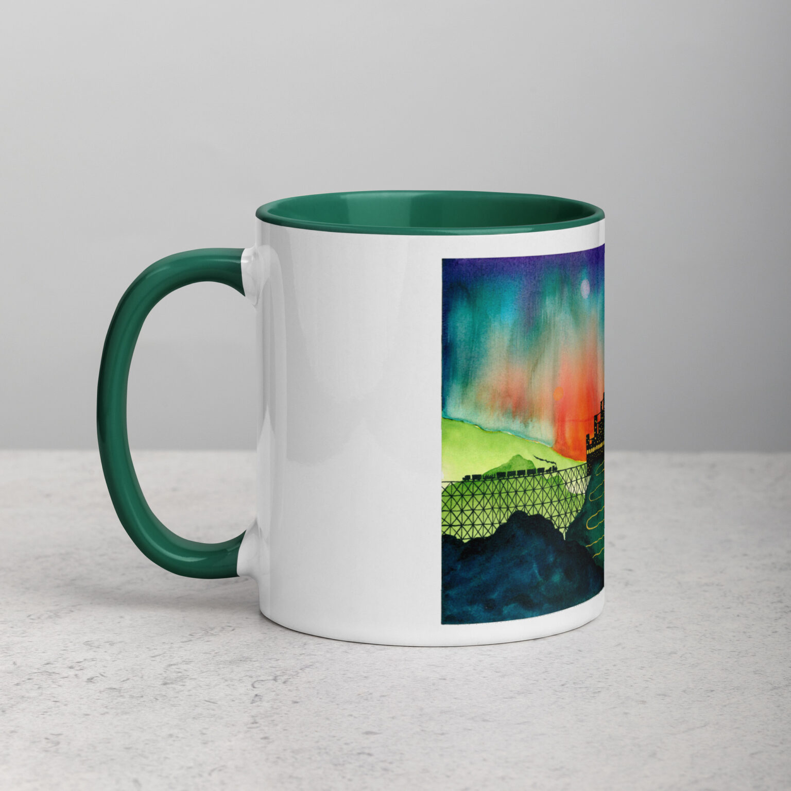 "Castle Peak Express" mug with color inside - Image 11