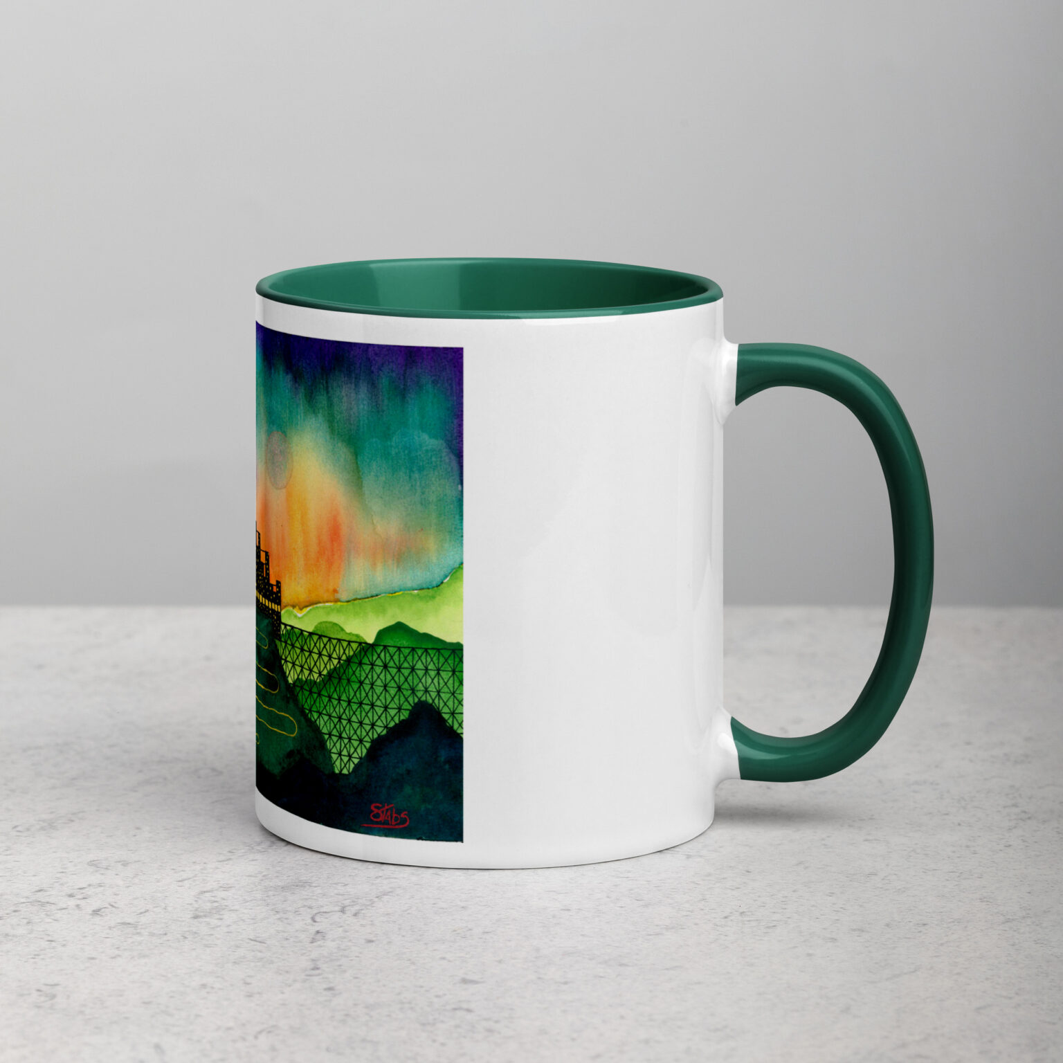 "Castle Peak Express" mug with color inside - Image 12