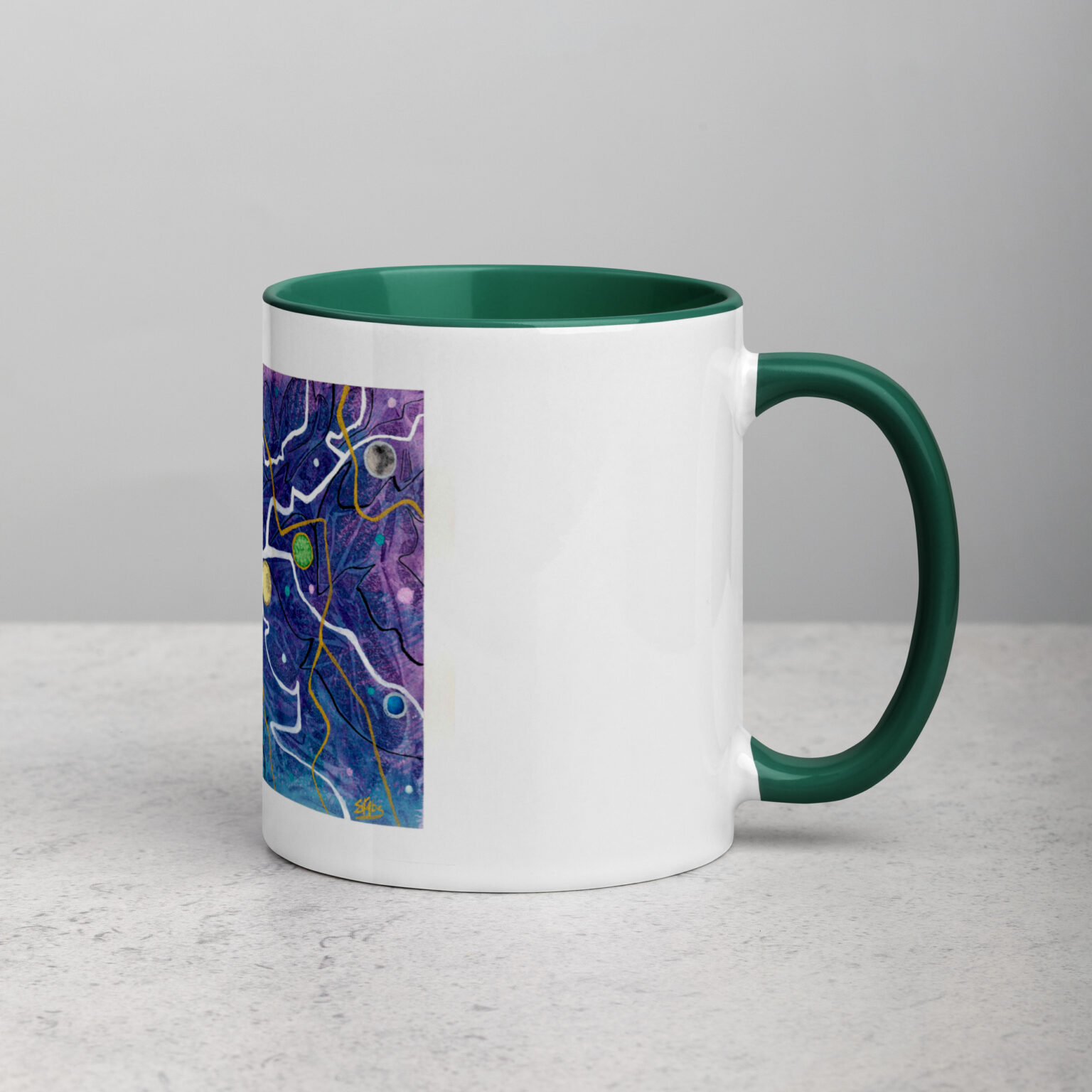 "Trade Routes" mug with color inside - Image 18