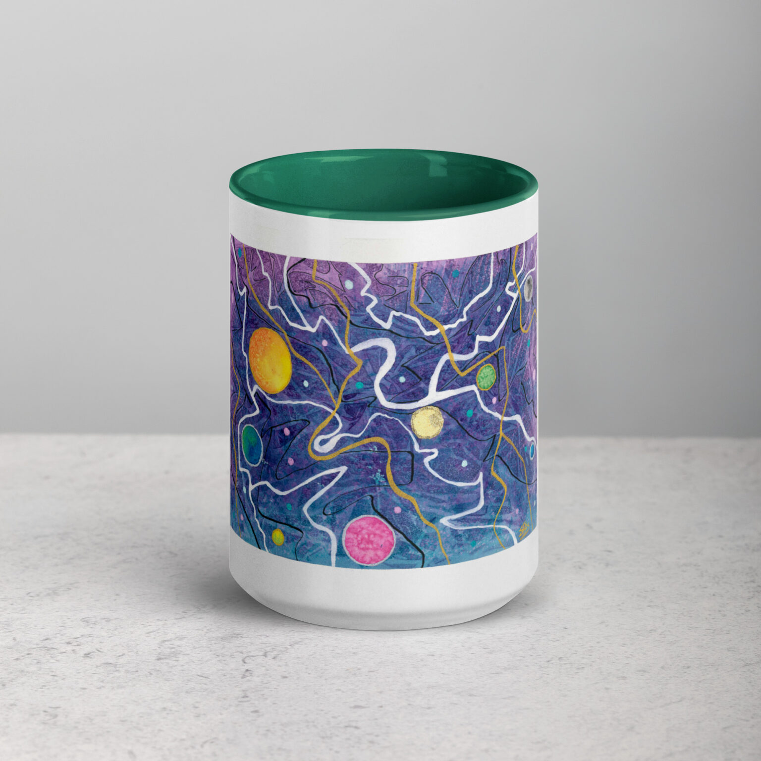 "Trade Routes" mug with color inside - Image 19