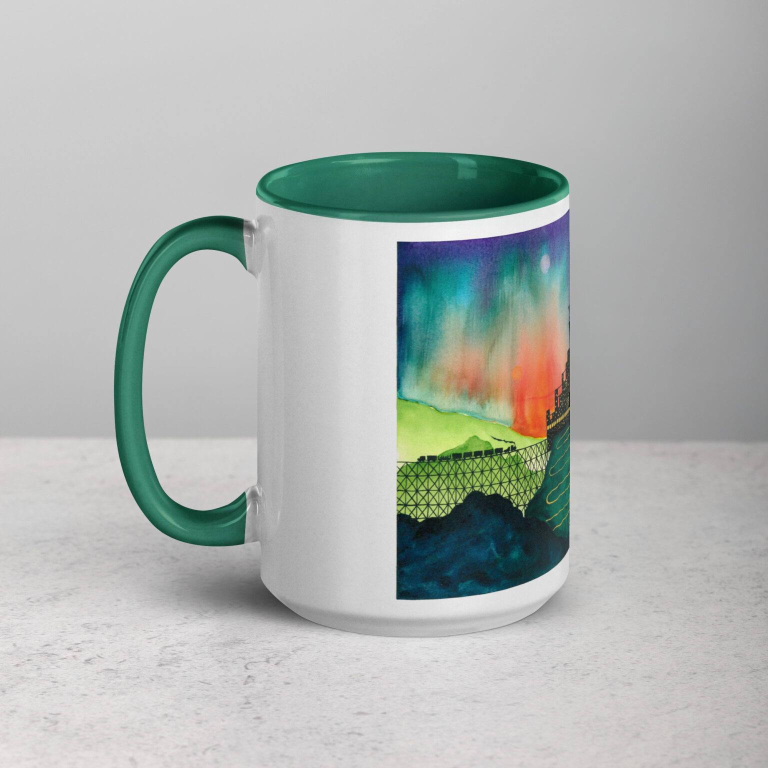 "Castle Peak Express" mug with color inside - Image 14
