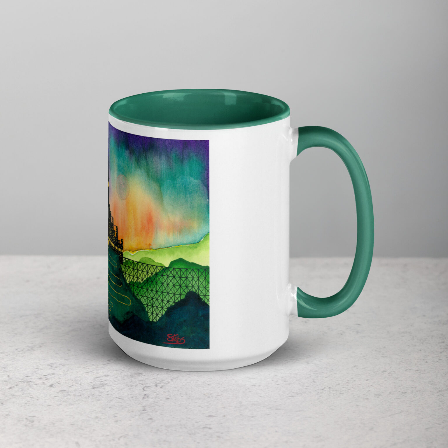 "Castle Peak Express" mug with color inside - Image 15