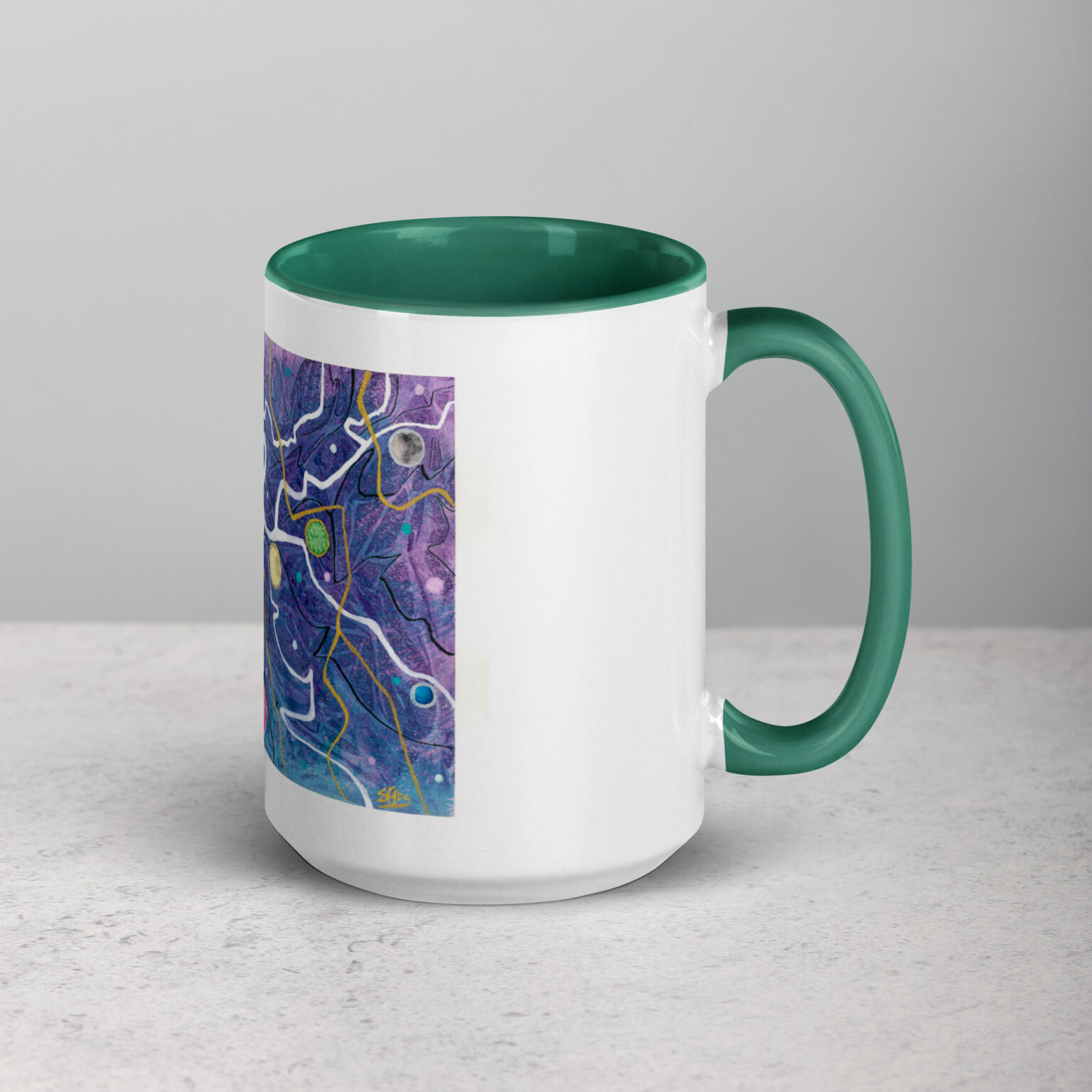"Trade Routes" mug with color inside - Image 21