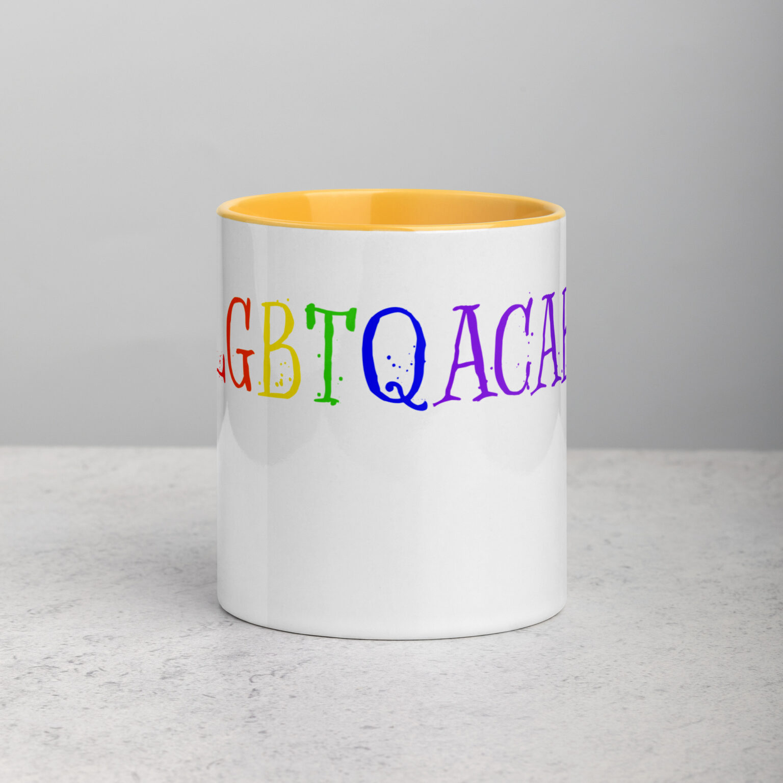 "LGBTQACAB" mug with color inside - Image 34
