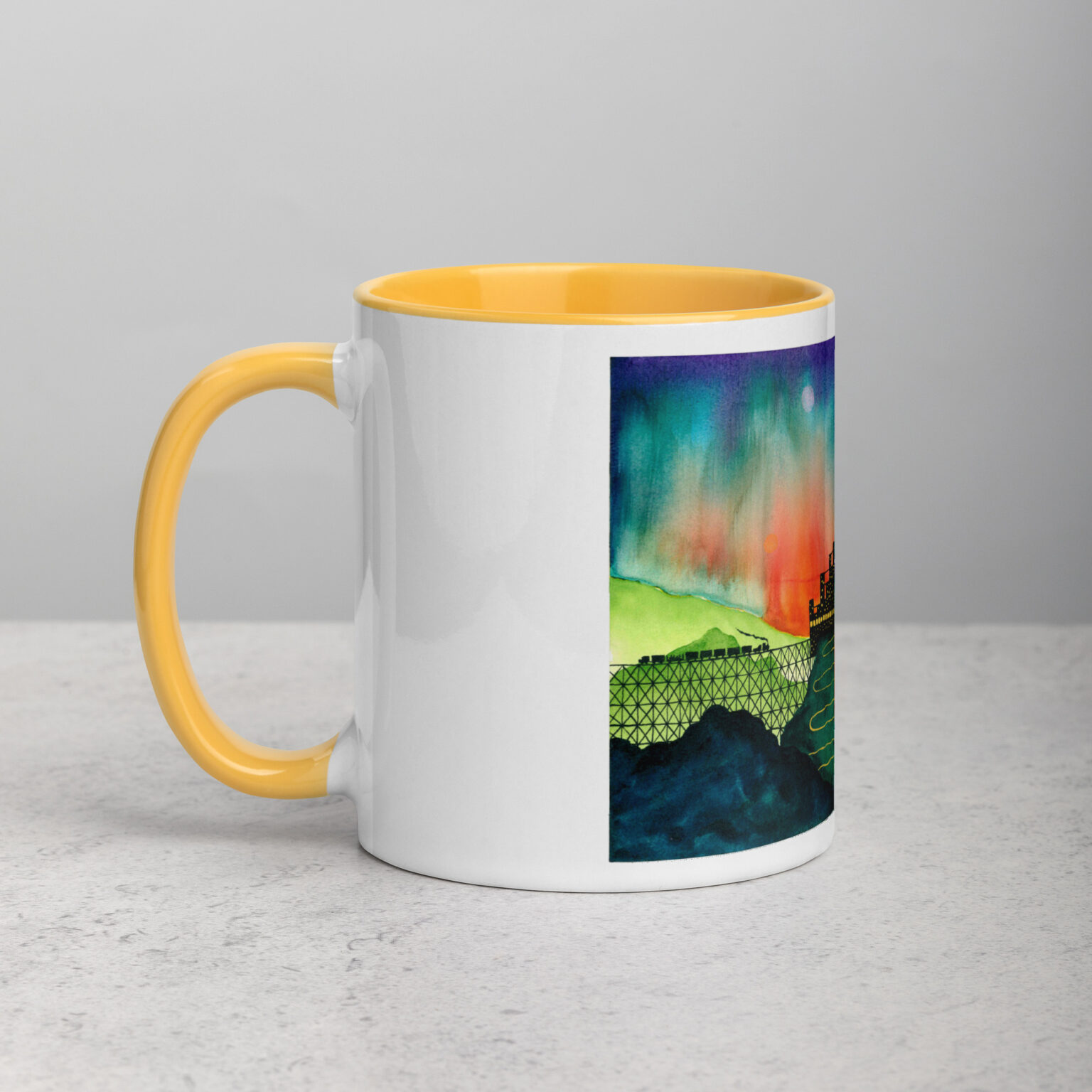 "Castle Peak Express" mug with color inside - Image 29