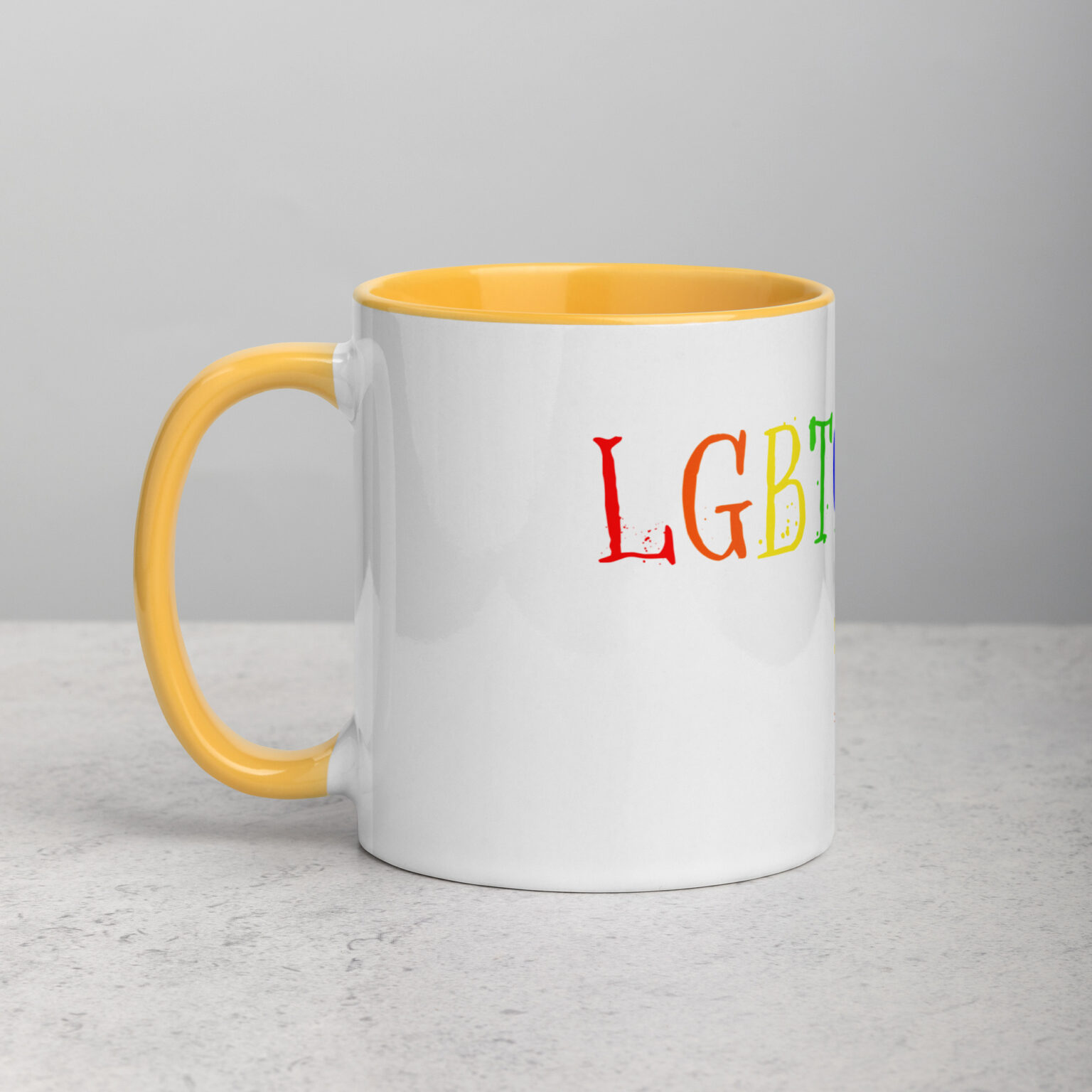 "LGBTQACAB" mug with color inside - Image 35