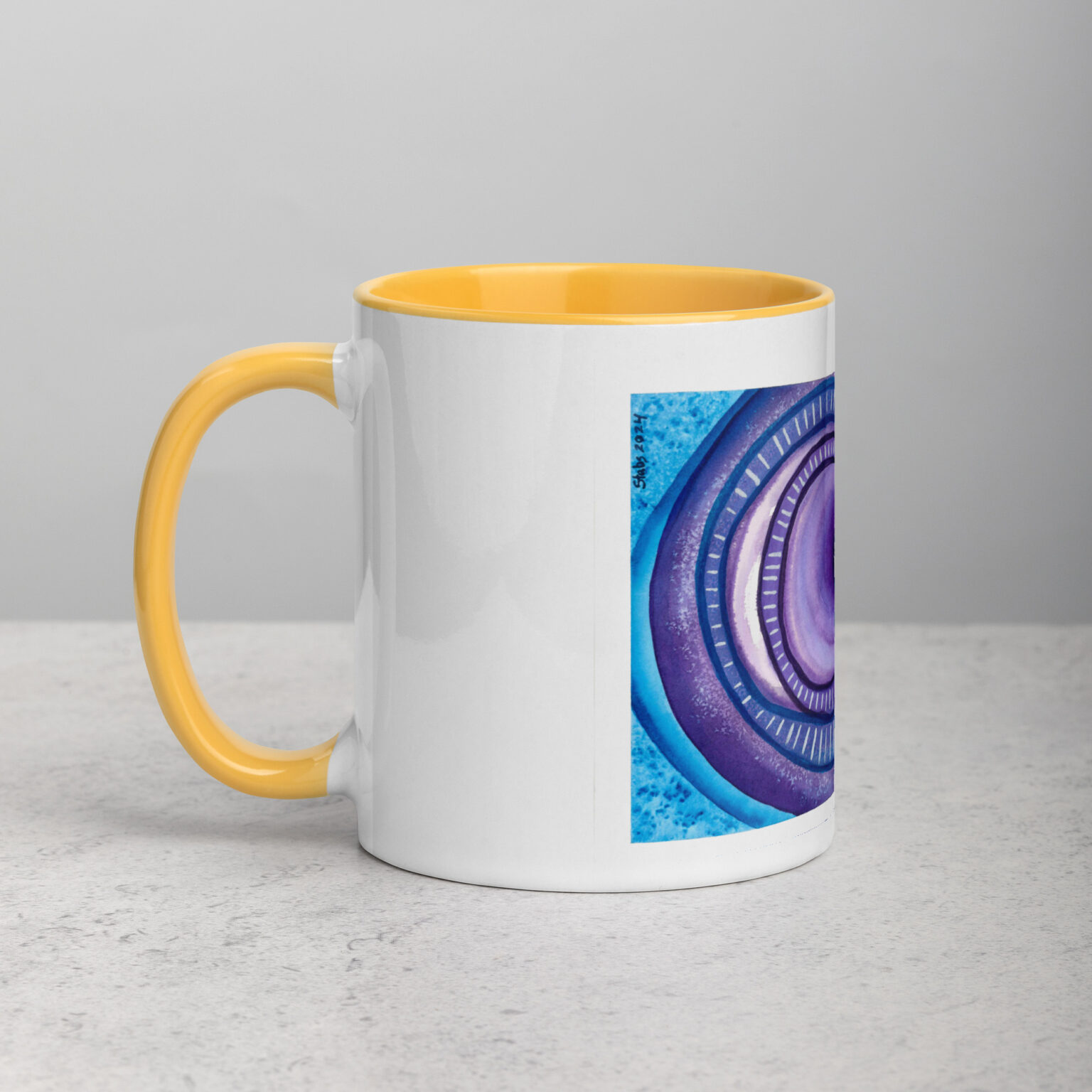 "Ceaseless Watcher" Mug with Color Inside - Image 35