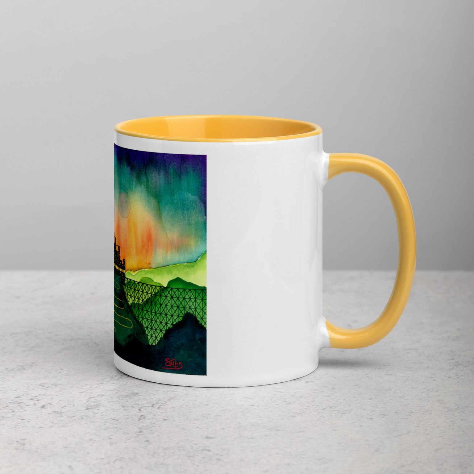 "Castle Peak Express" mug with color inside - Image 30