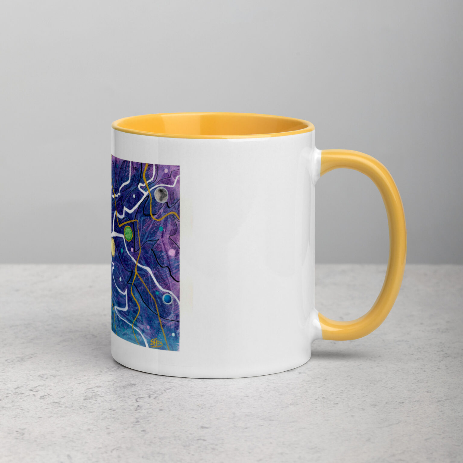 "Trade Routes" mug with color inside - Image 36