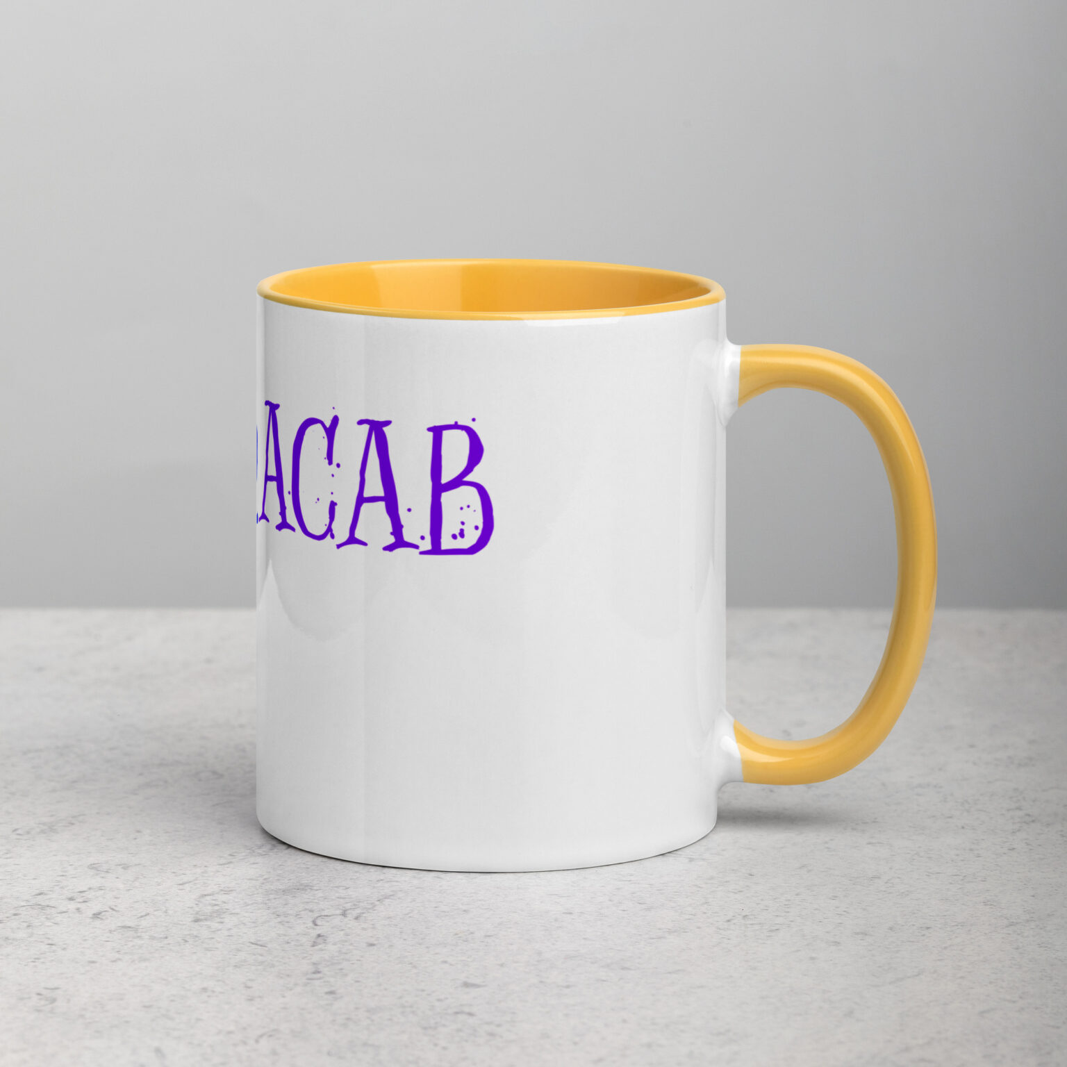 "LGBTQACAB" mug with color inside - Image 36
