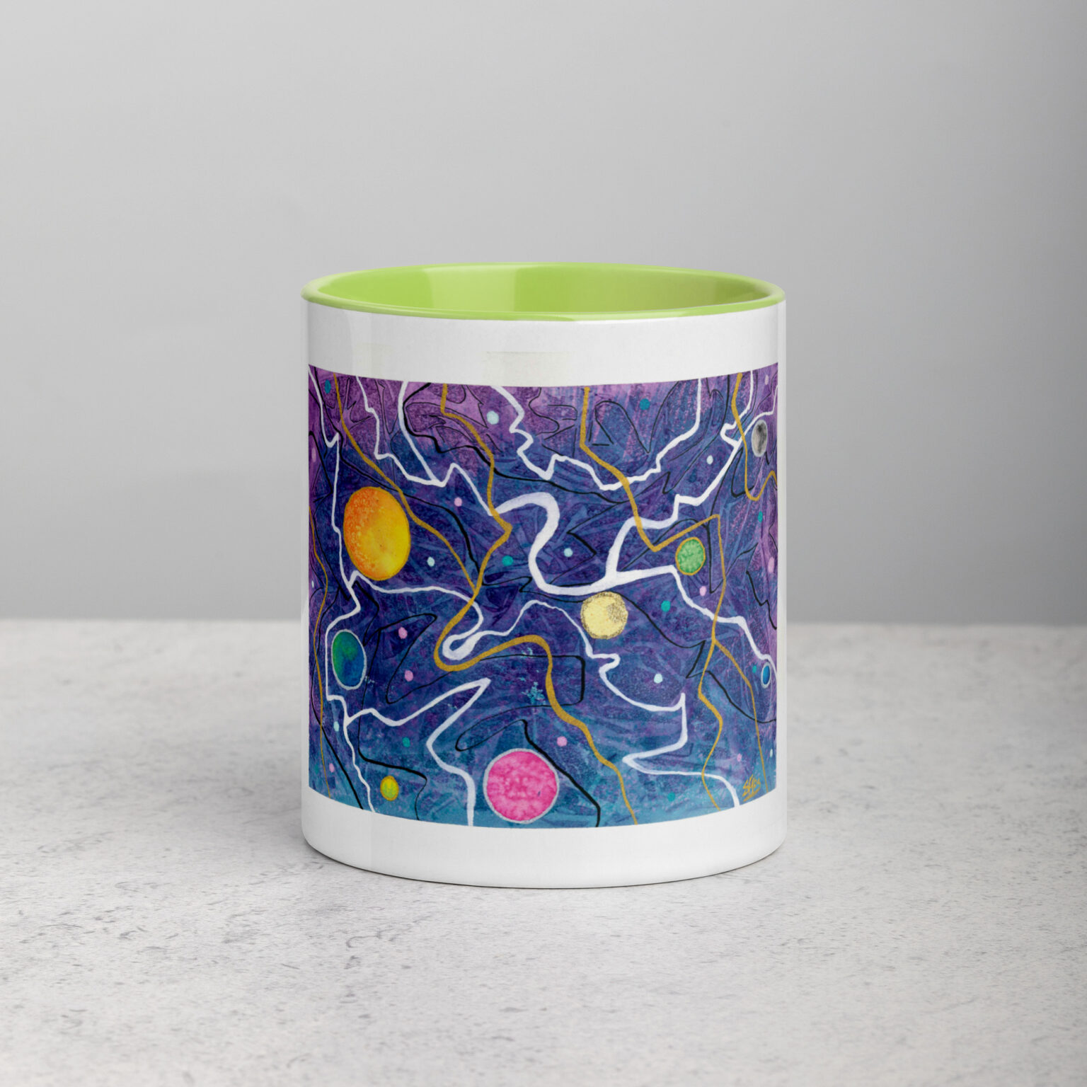"Trade Routes" mug with color inside - Image 37