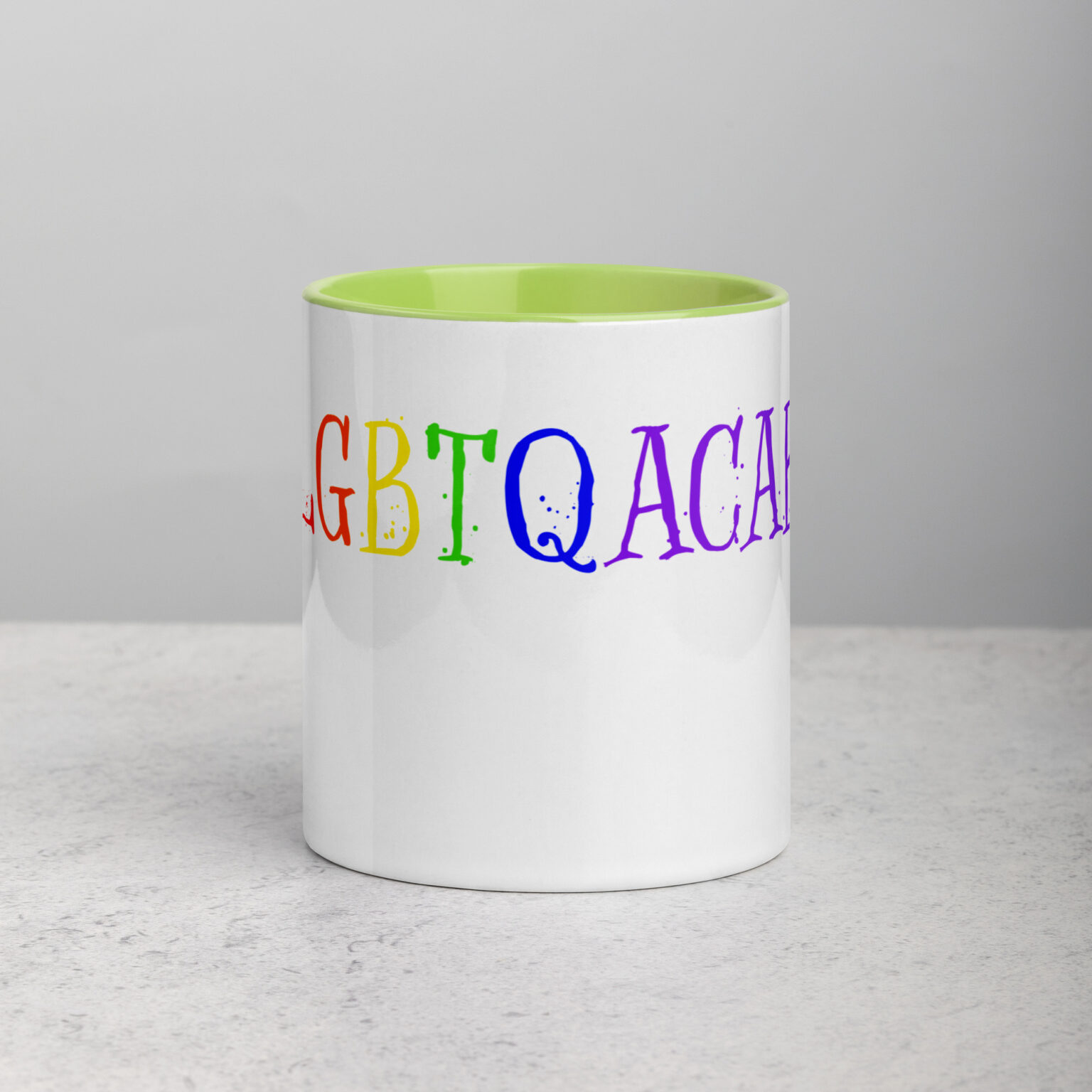 "LGBTQACAB" mug with color inside - Image 37