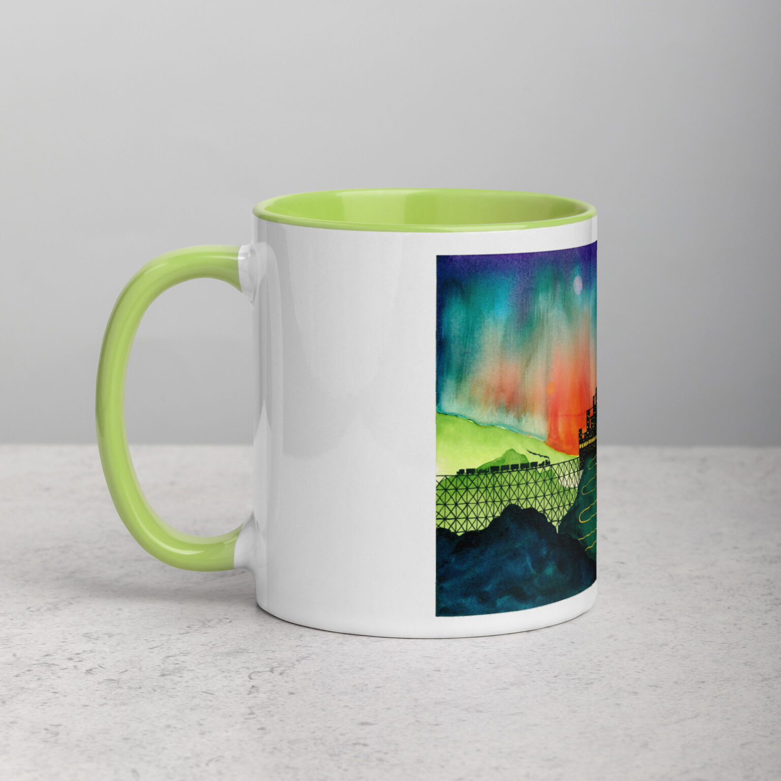 "Castle Peak Express" mug with color inside - Image 32