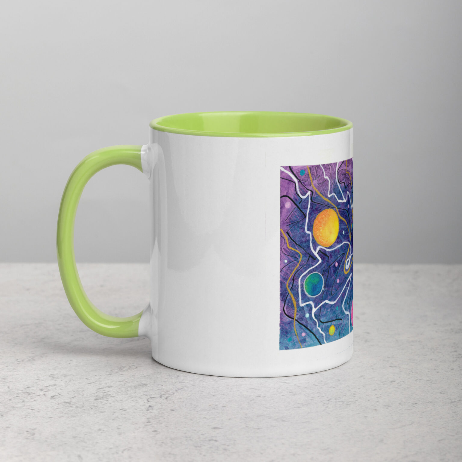 "Trade Routes" mug with color inside - Image 38
