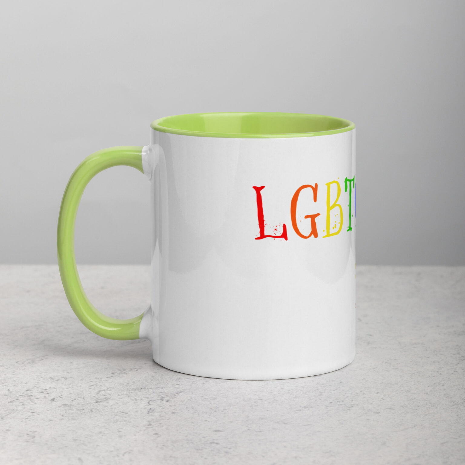 "LGBTQACAB" mug with color inside - Image 38