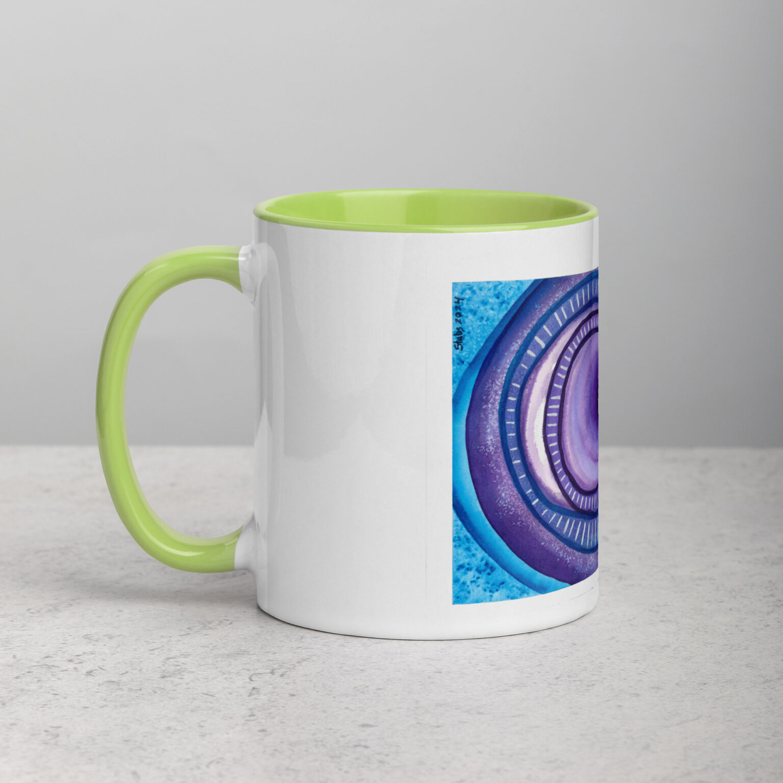 "Ceaseless Watcher" Mug with Color Inside - Image 38