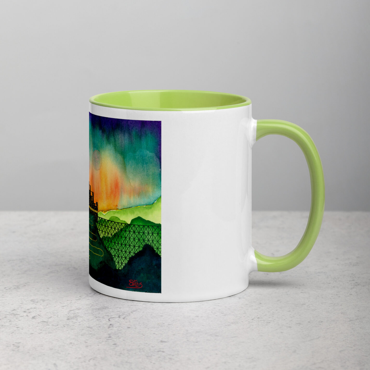 "Castle Peak Express" mug with color inside - Image 33