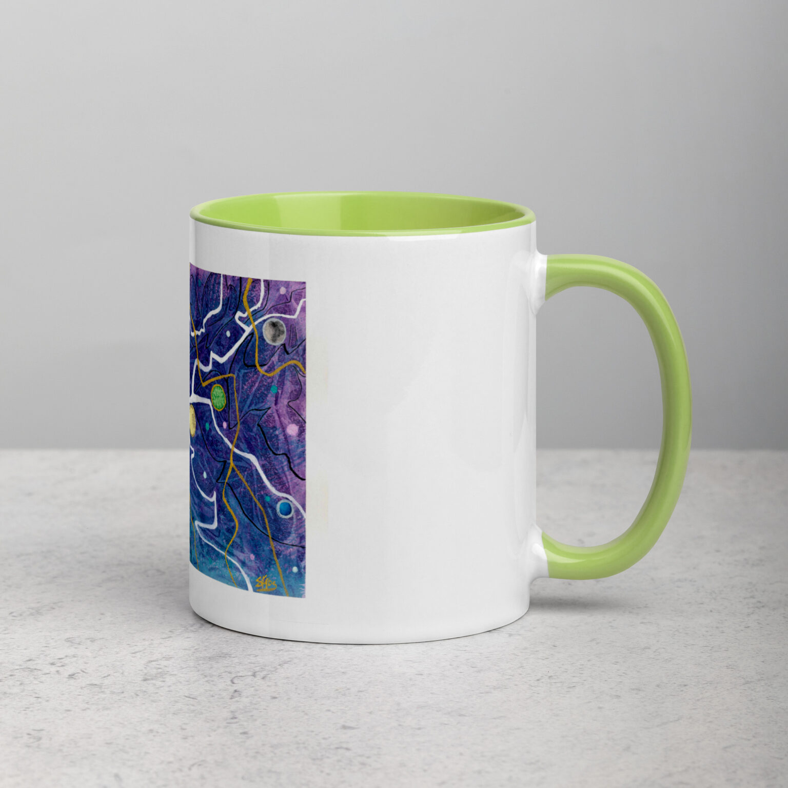 "Trade Routes" mug with color inside - Image 39
