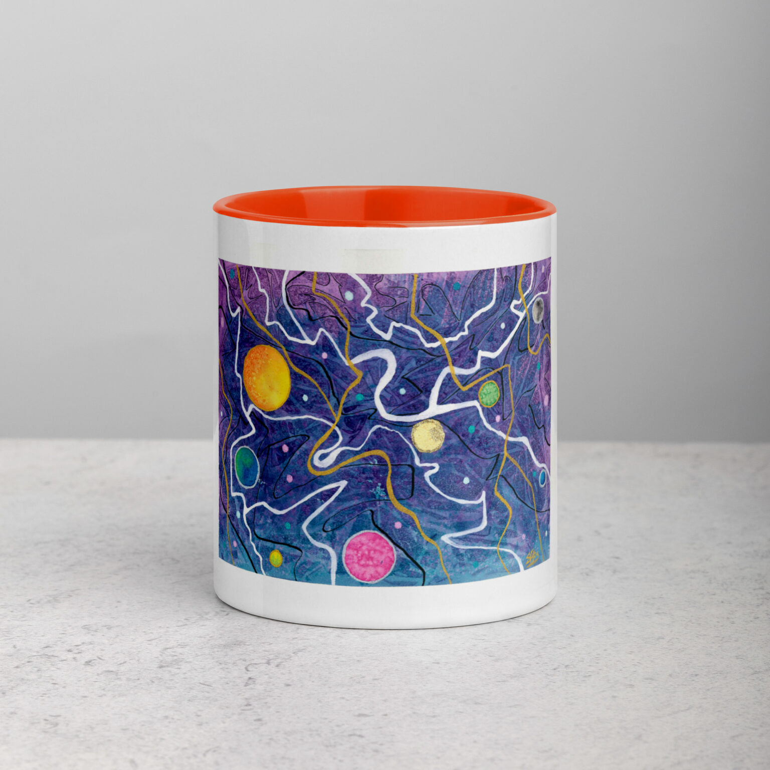 "Trade Routes" mug with color inside - Image 22