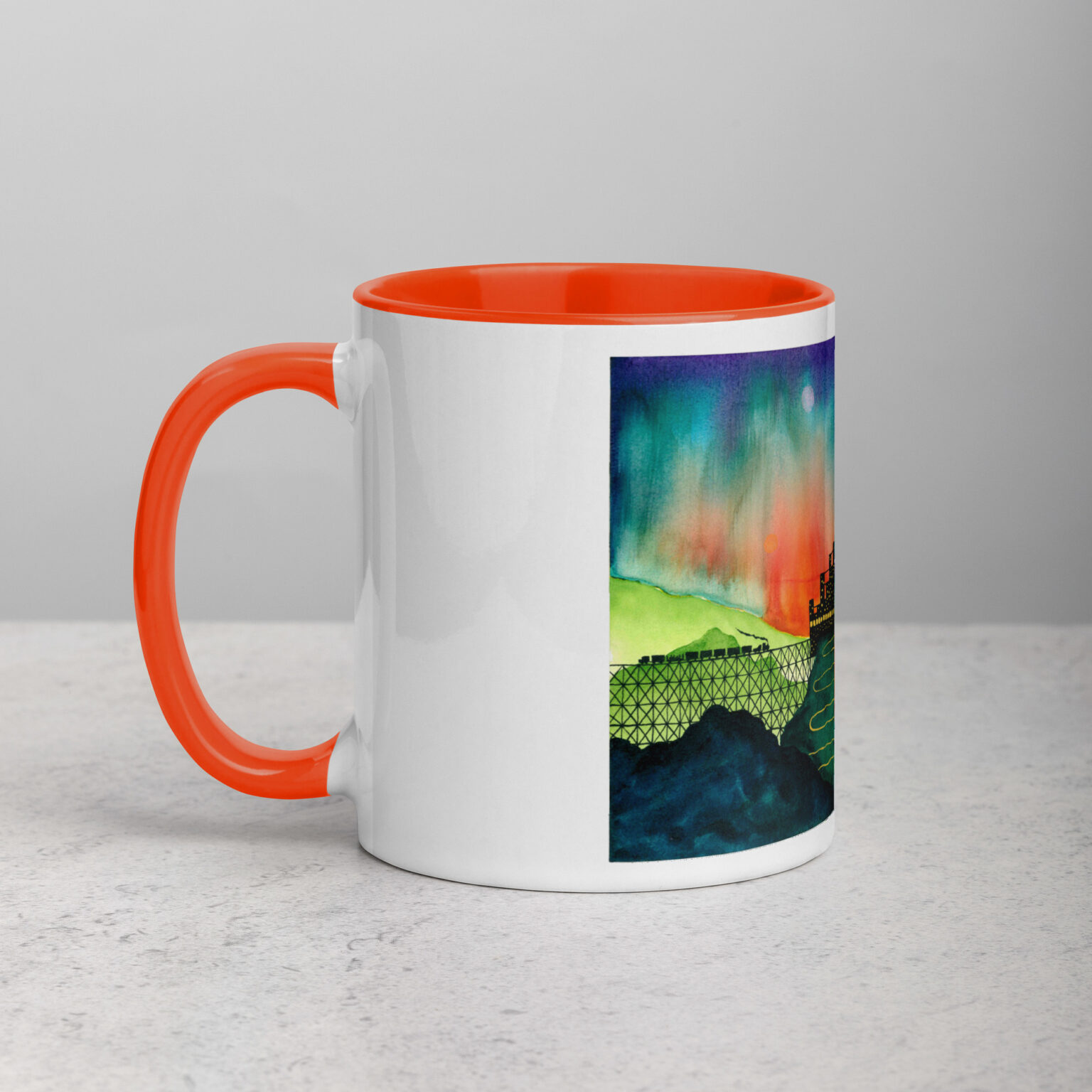 "Castle Peak Express" mug with color inside - Image 17