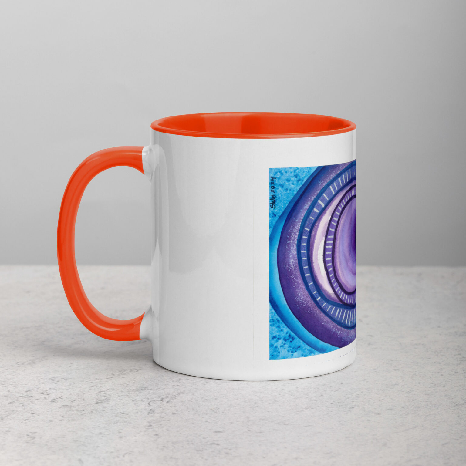 "Ceaseless Watcher" Mug with Color Inside - Image 24