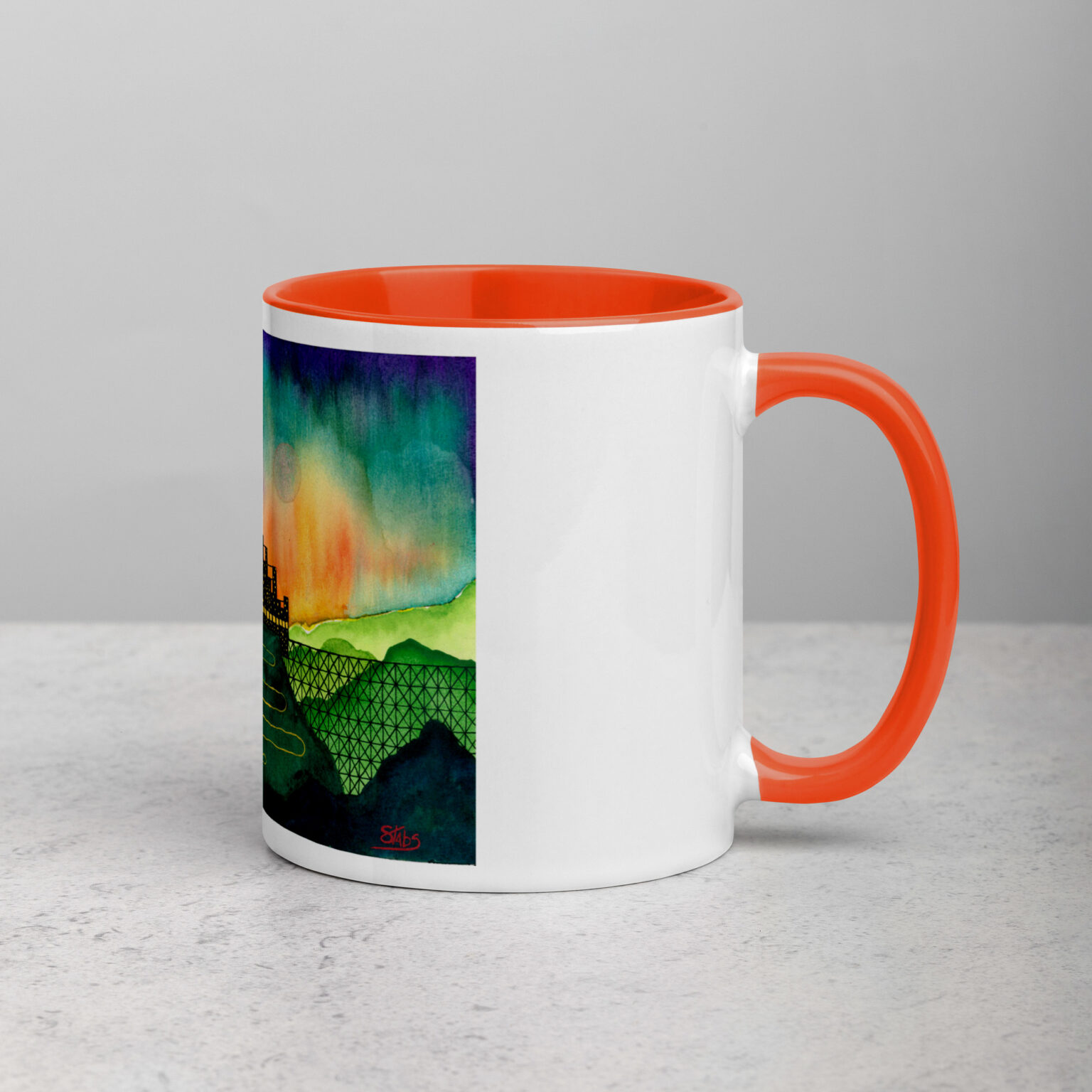 "Castle Peak Express" mug with color inside - Image 18