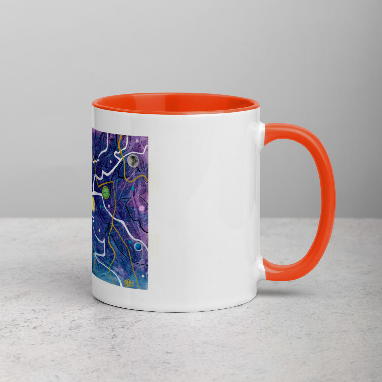 "Trade Routes" mug with color inside - Image 24