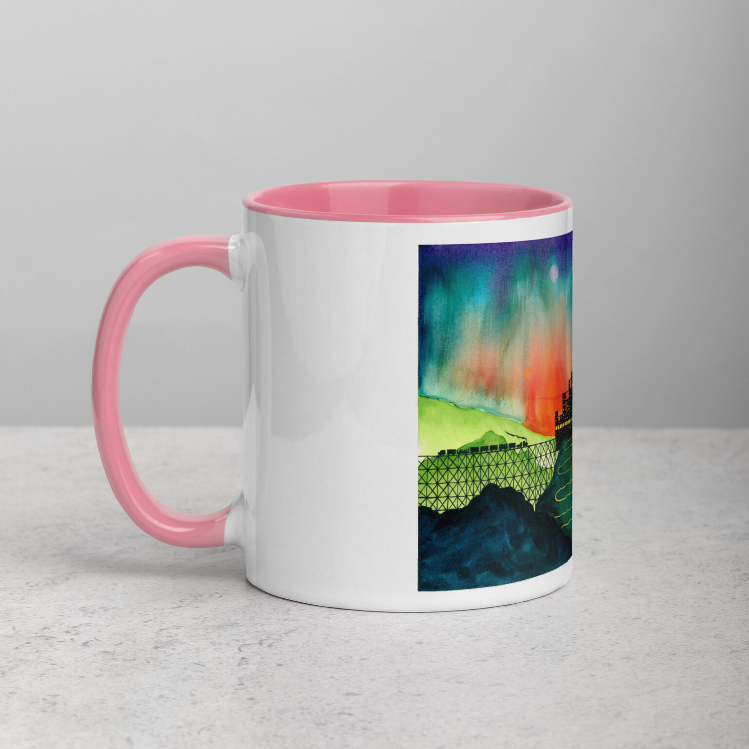 "Castle Peak Express" mug with color inside - Image 26