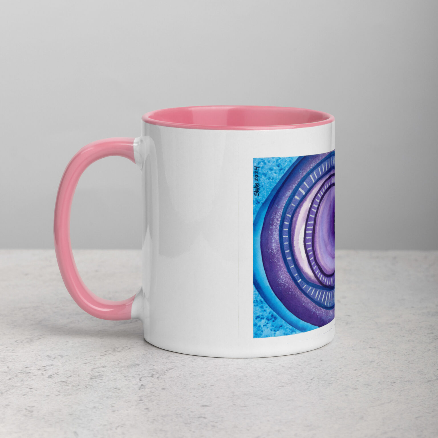 "Ceaseless Watcher" Mug with Color Inside - Image 32