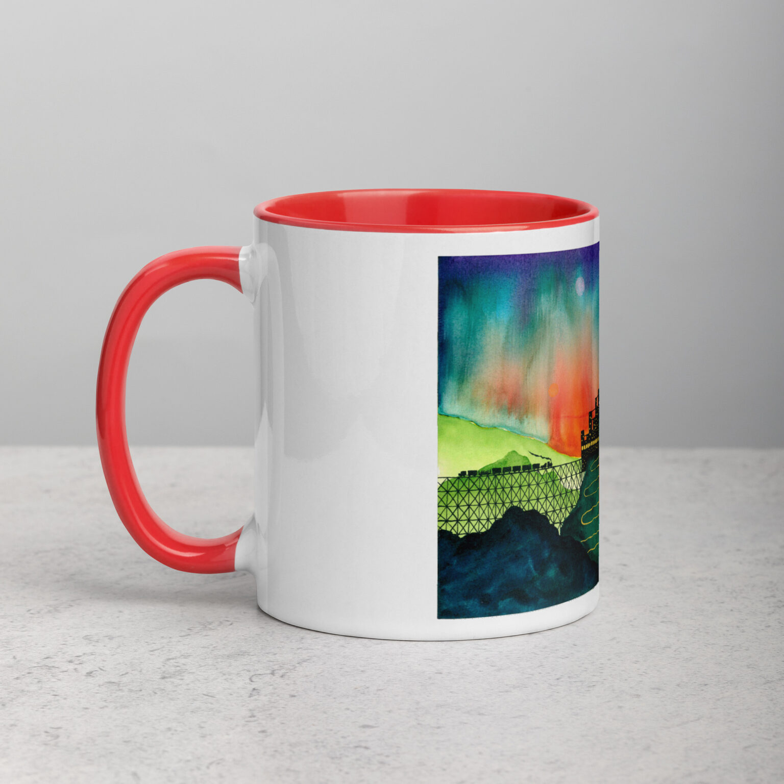 "Castle Peak Express" mug with color inside - Image 5