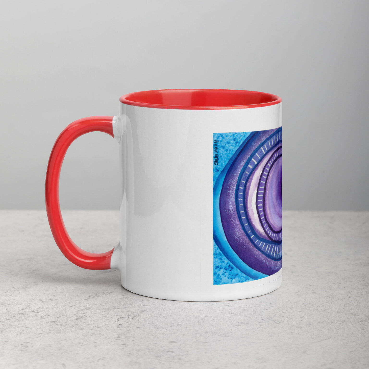 "Ceaseless Watcher" Mug with Color Inside - Image 12