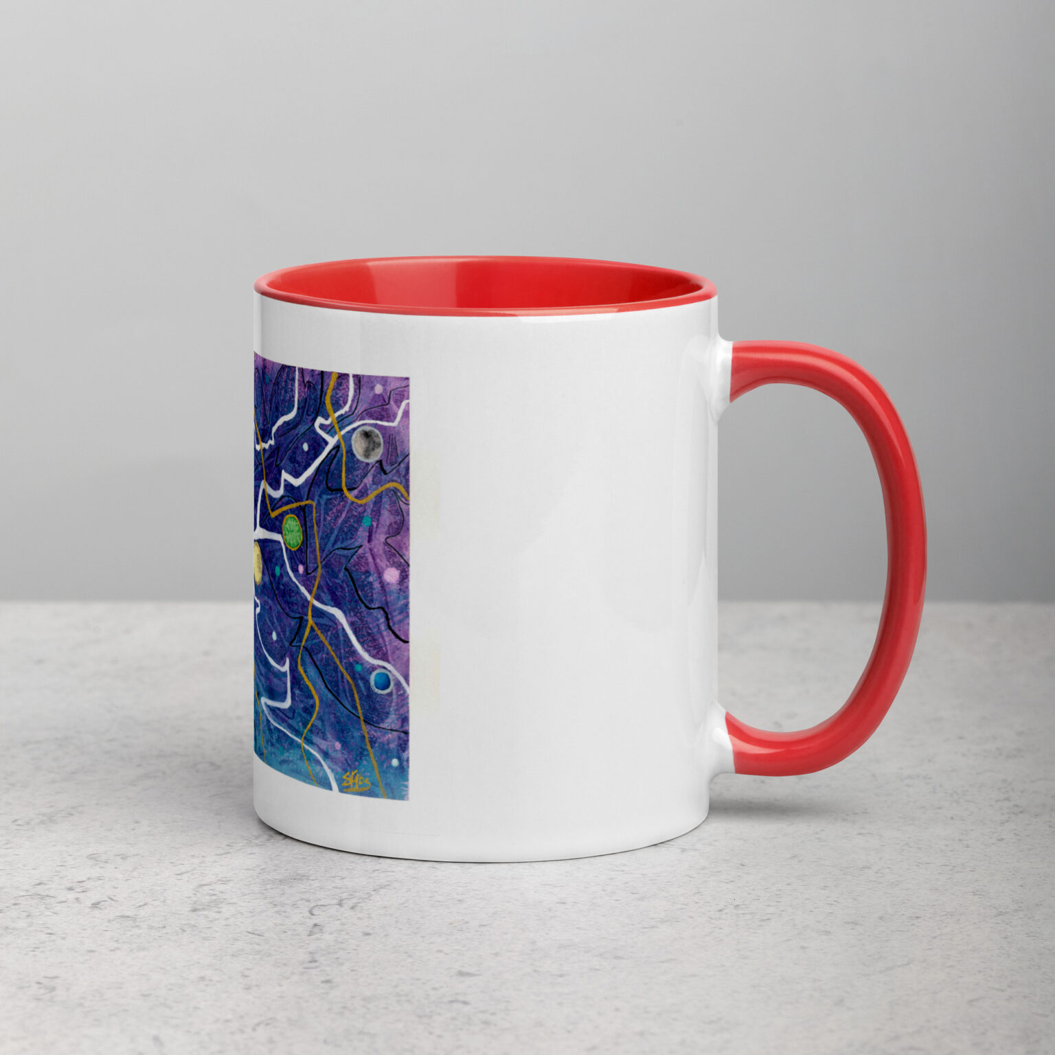 "Trade Routes" mug with color inside - Image 12