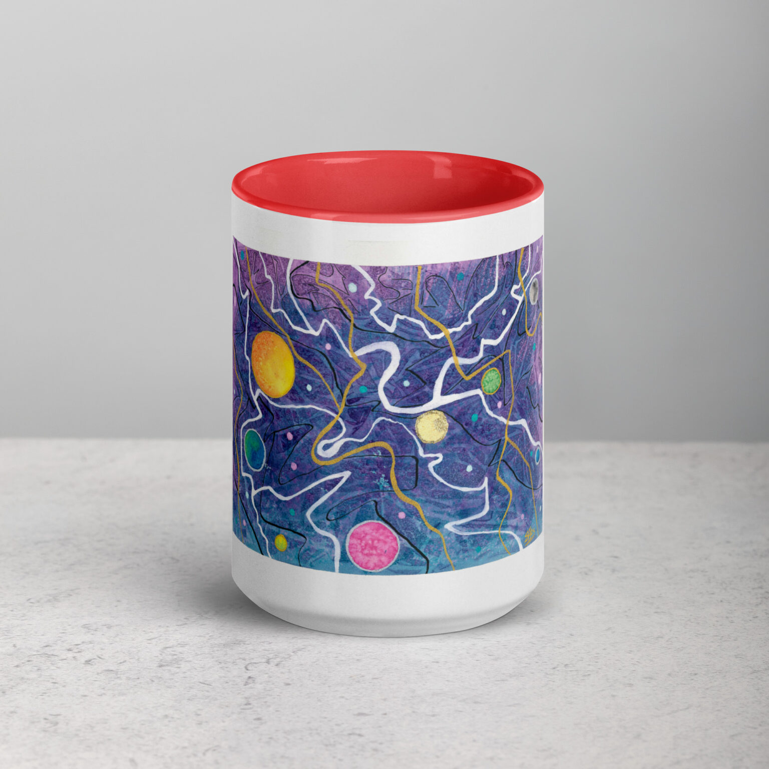 "Trade Routes" mug with color inside - Image 13
