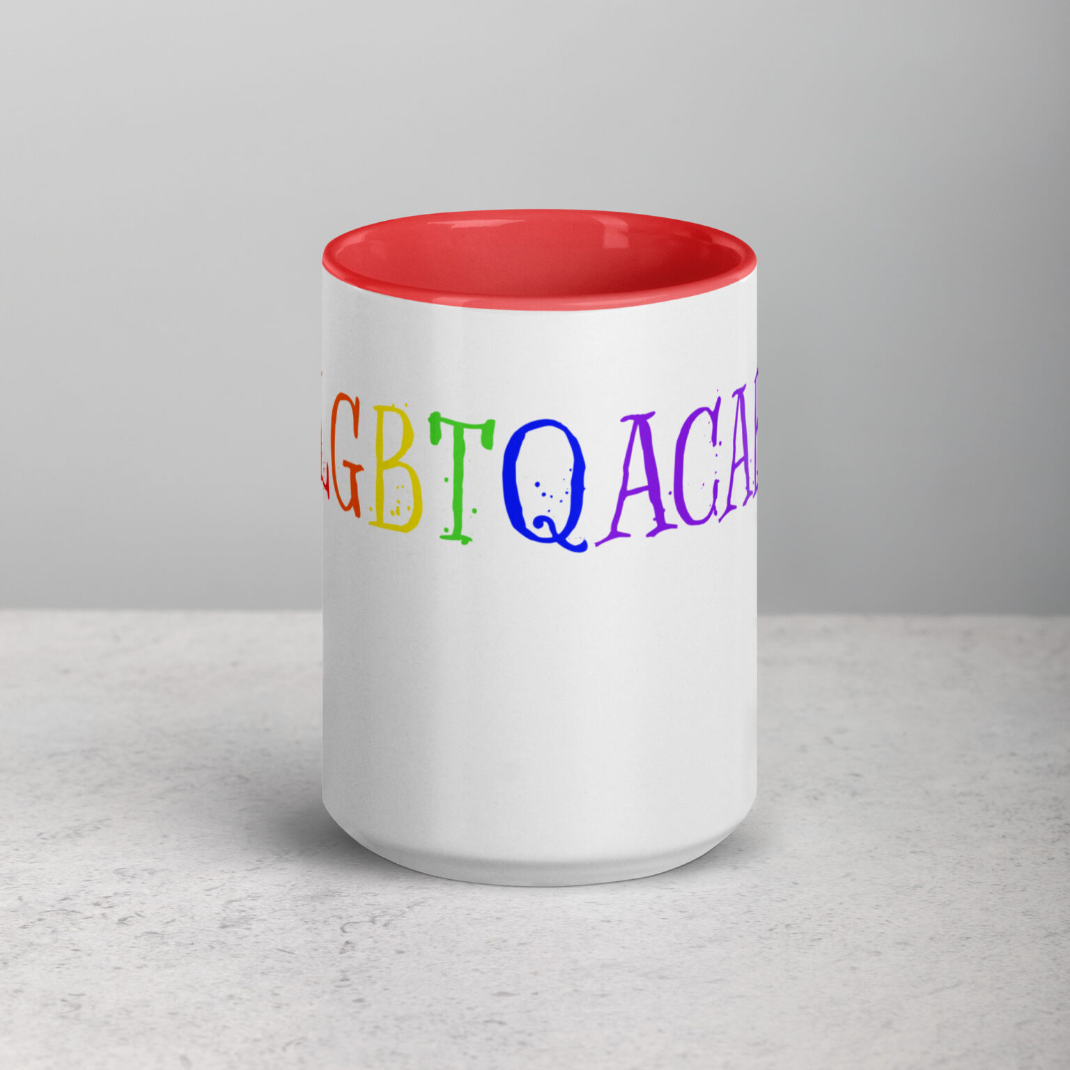 "LGBTQACAB" mug with color inside - Image 13