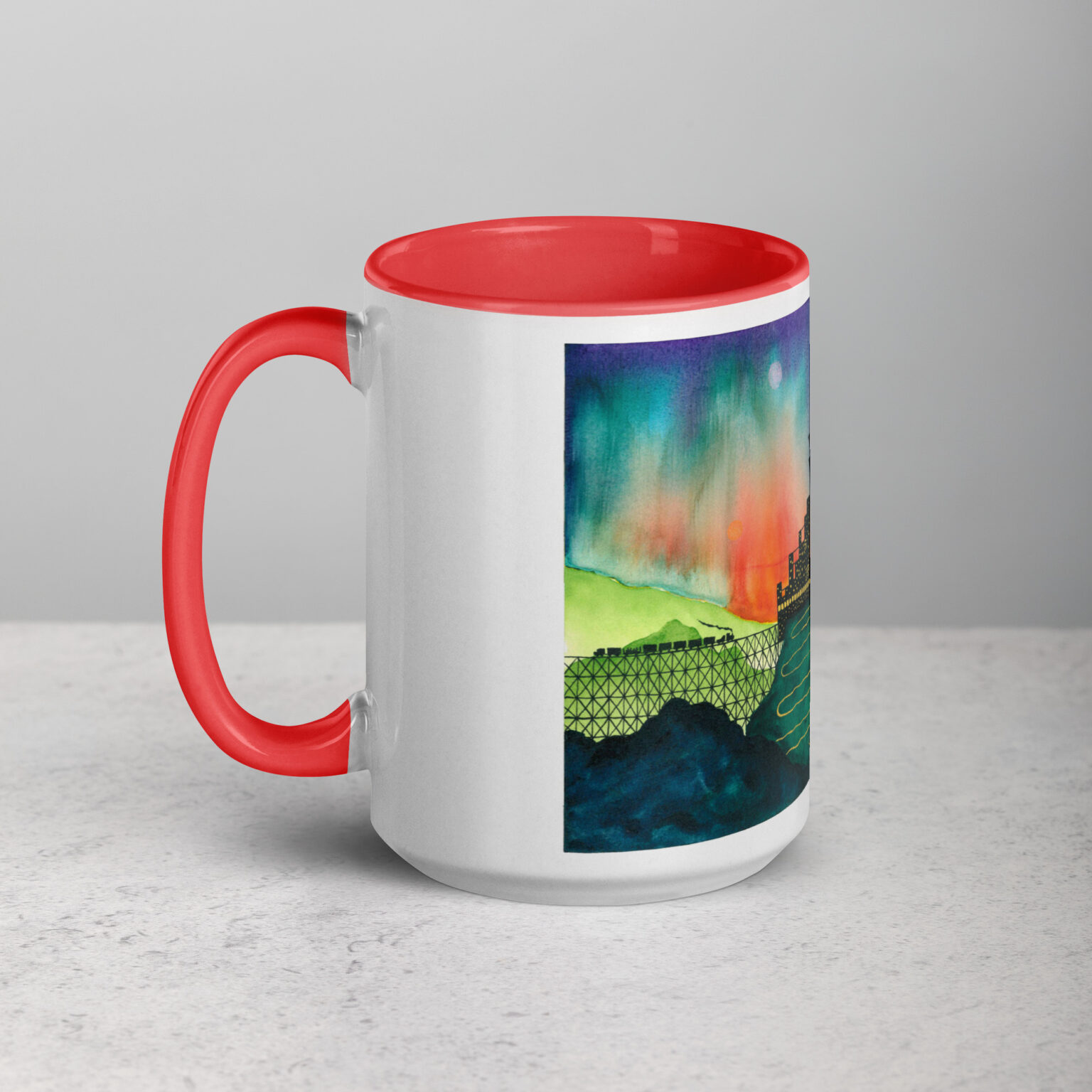 "Castle Peak Express" mug with color inside - Image 8