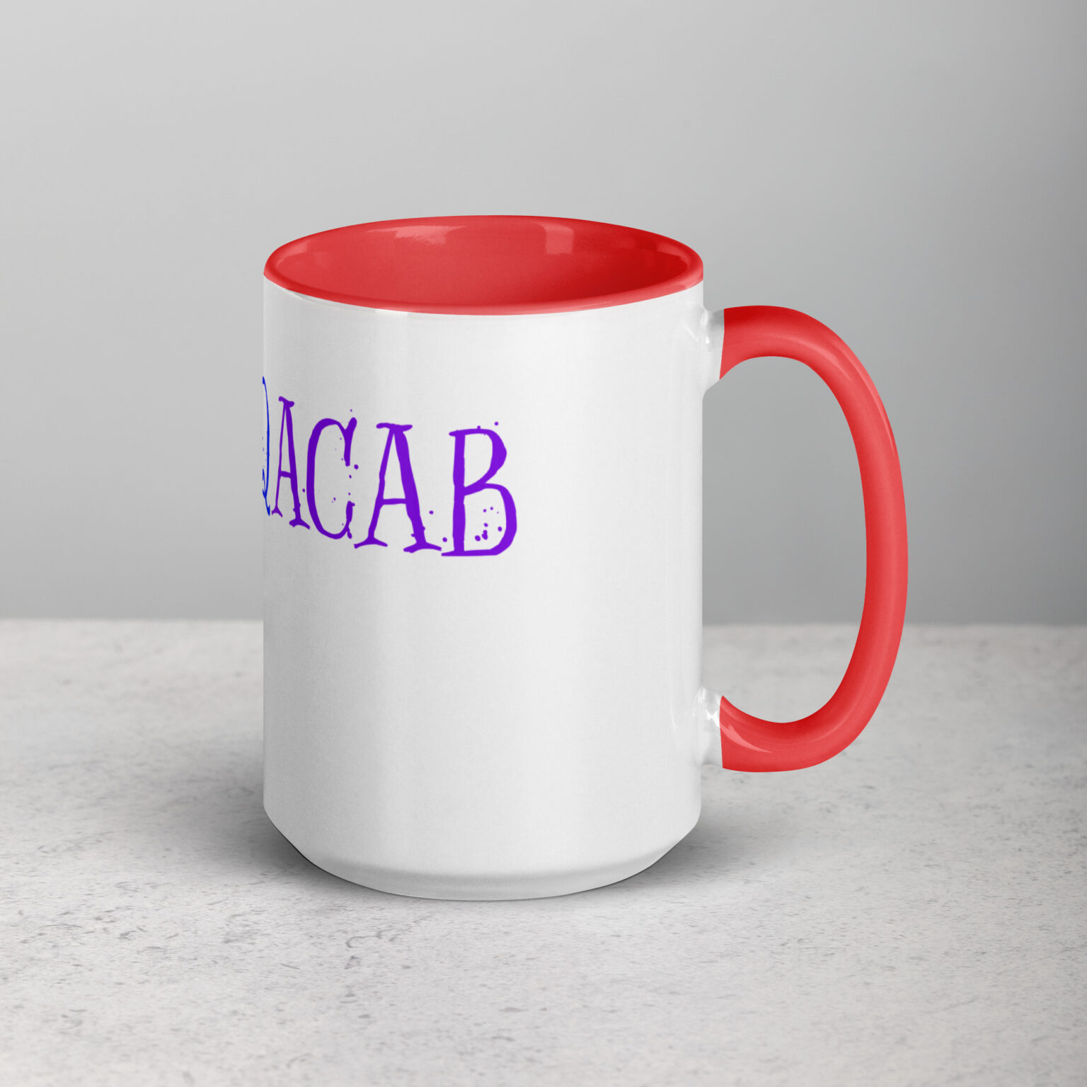 "LGBTQACAB" mug with color inside - Image 15