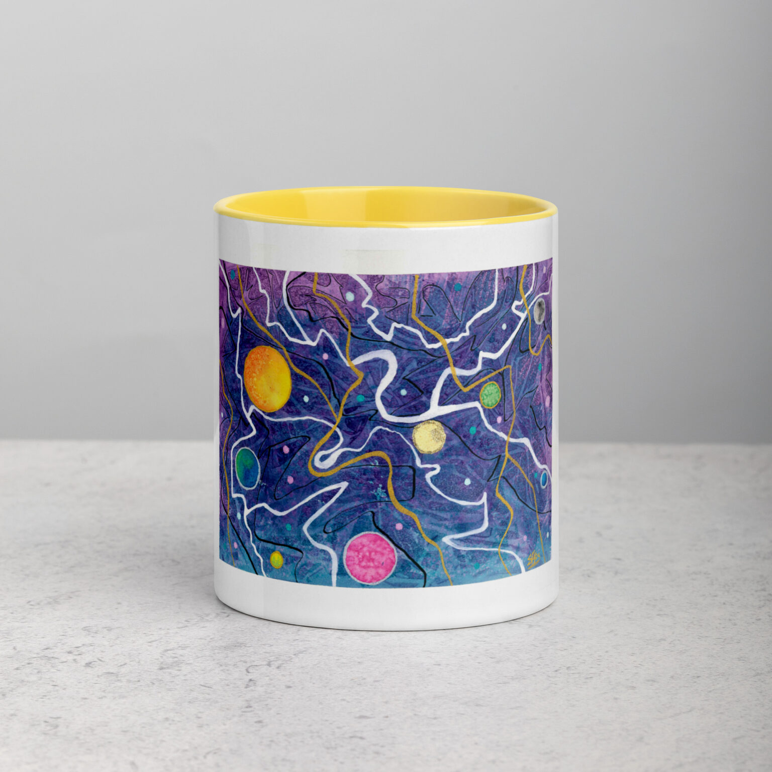"Trade Routes" mug with color inside - Image 40