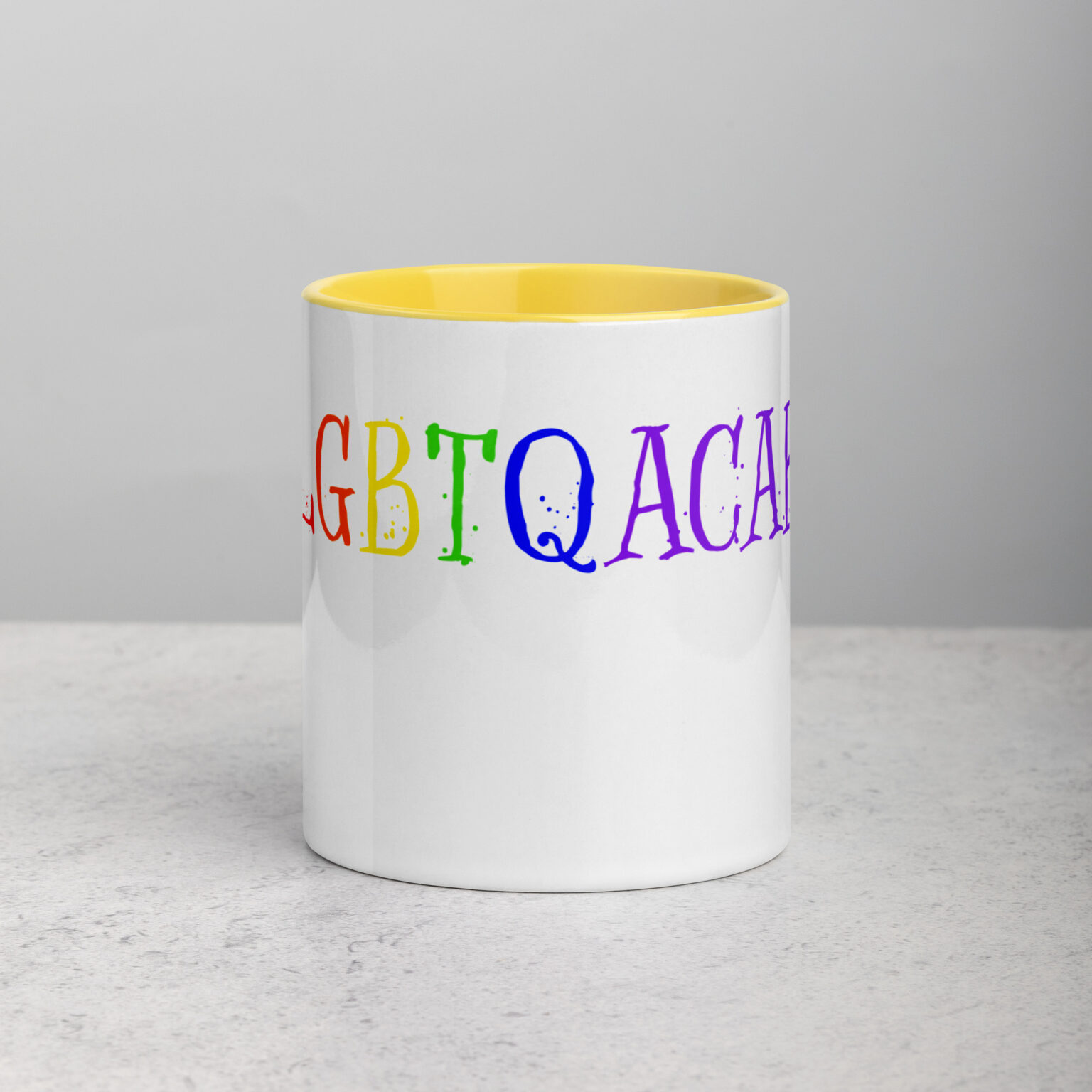 "LGBTQACAB" mug with color inside - Image 40