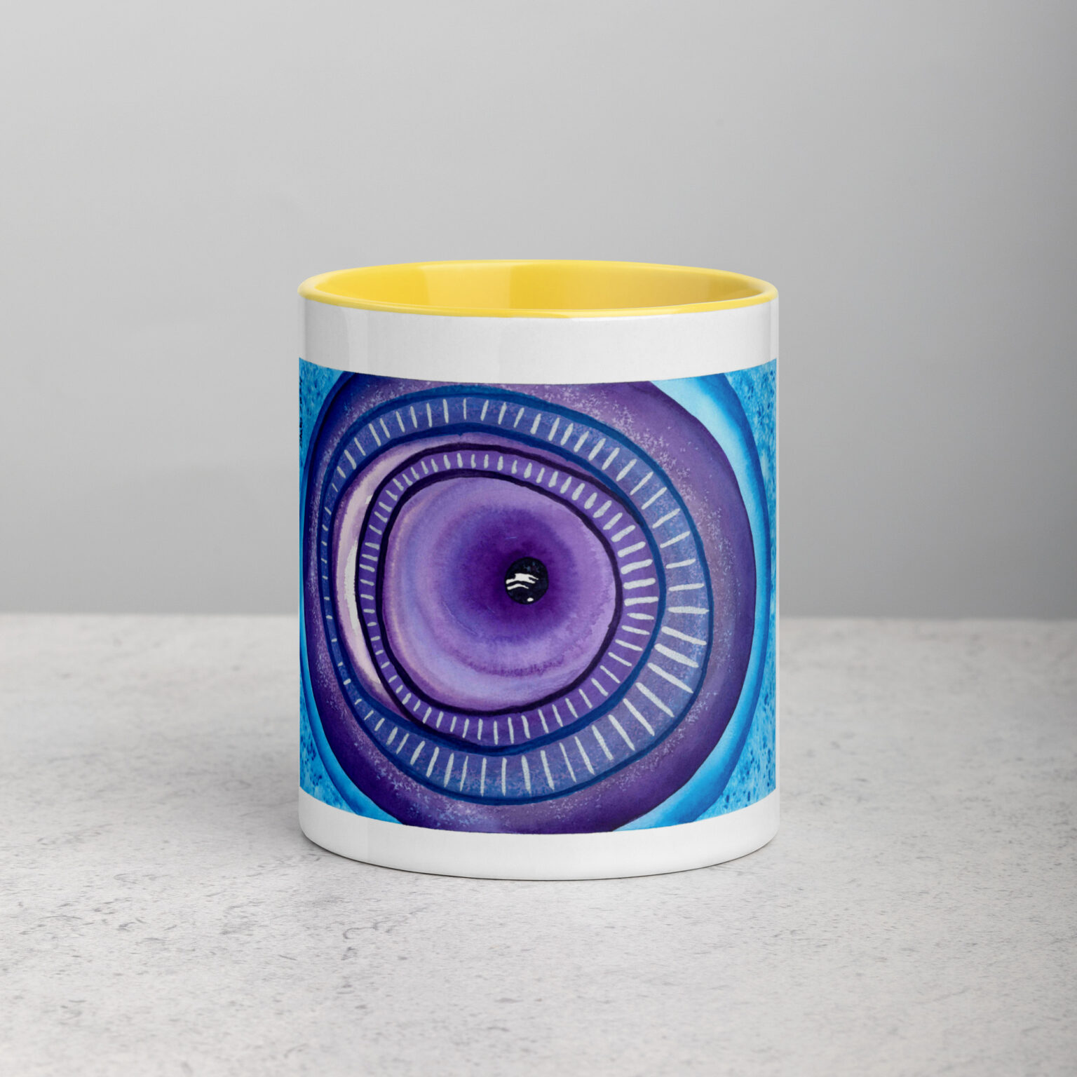"Ceaseless Watcher" Mug with Color Inside - Image 40