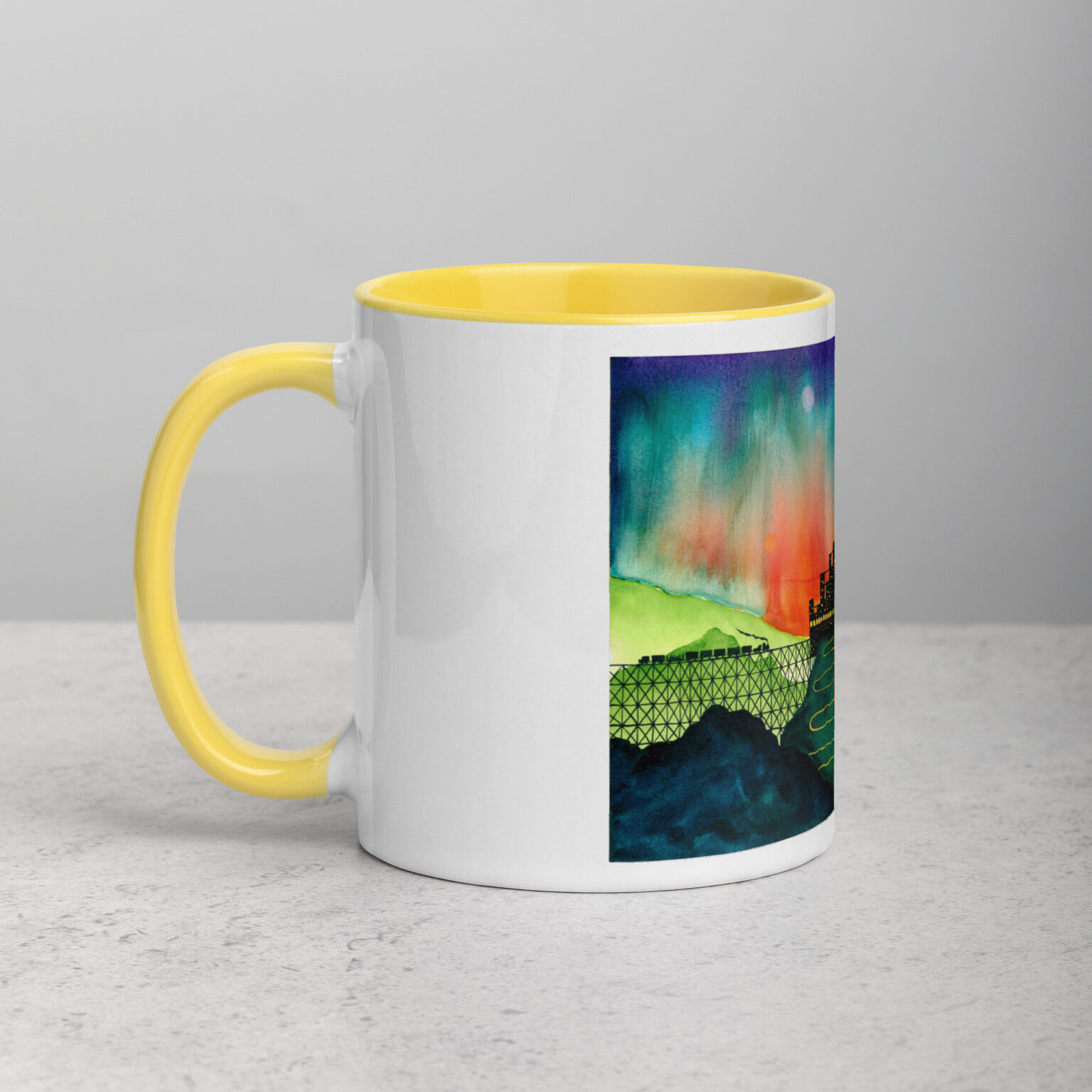 "Castle Peak Express" mug with color inside - Image 35