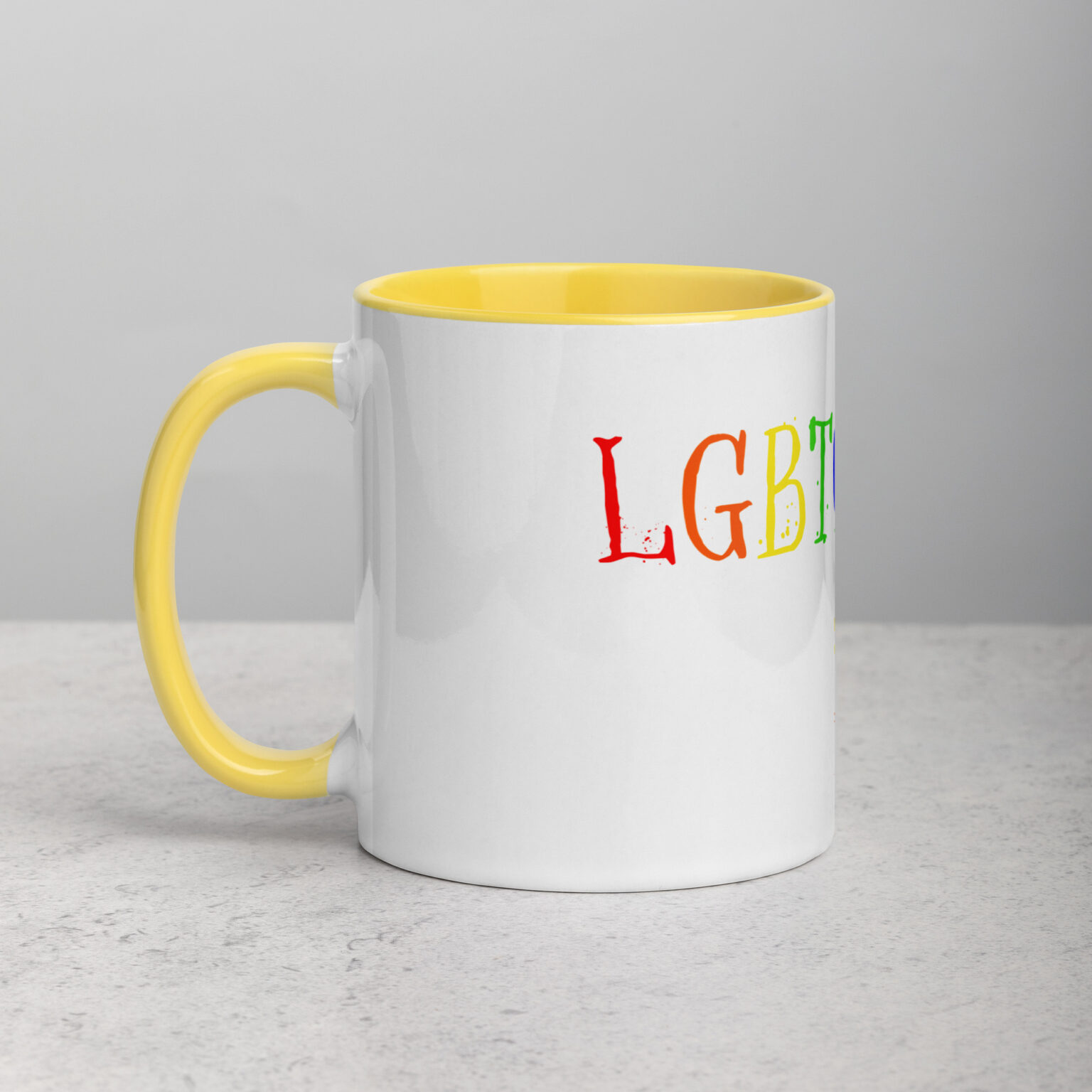 "LGBTQACAB" mug with color inside - Image 41