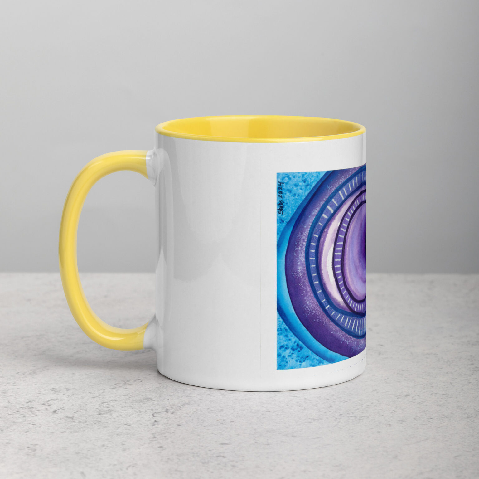 "Ceaseless Watcher" Mug with Color Inside - Image 41