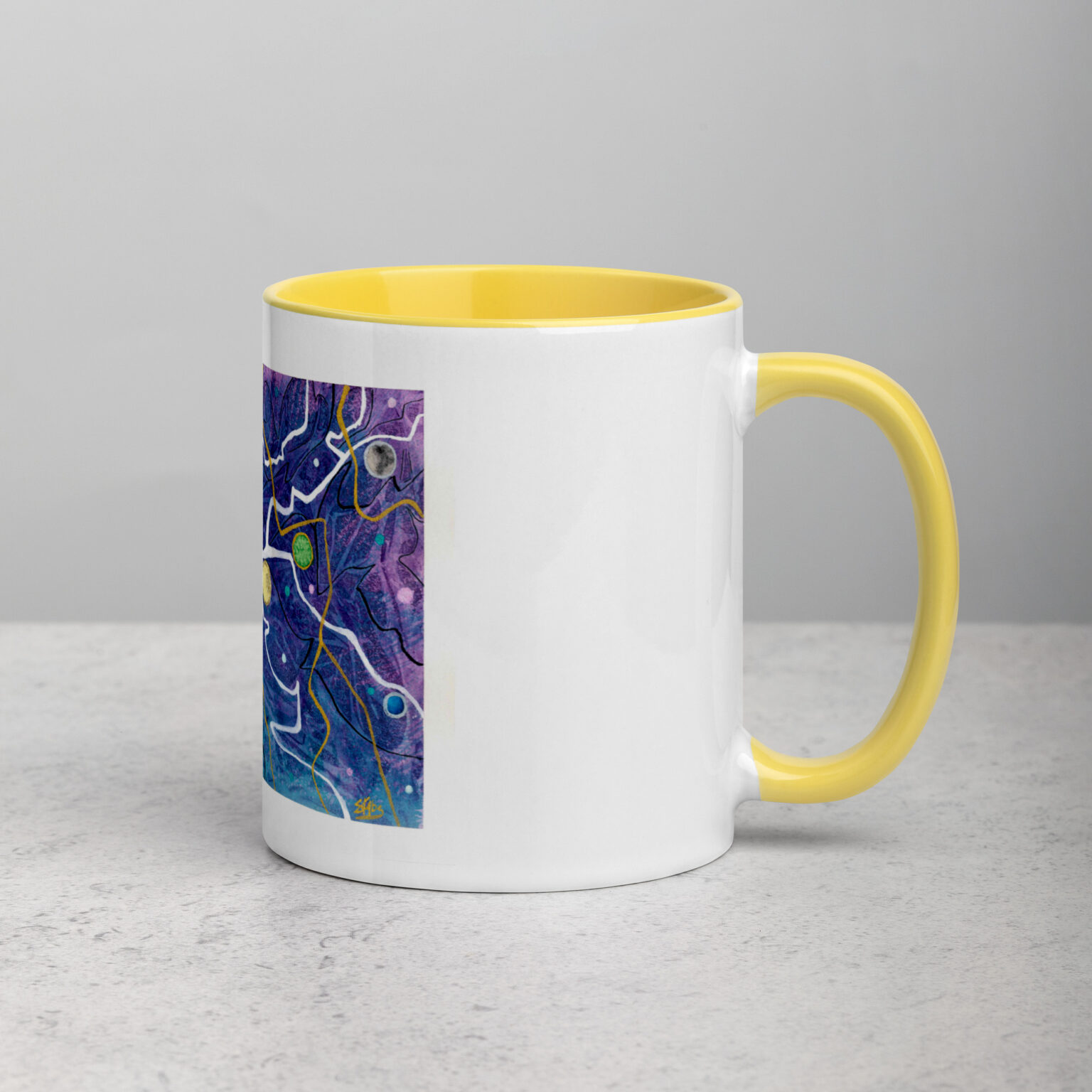 "Trade Routes" mug with color inside - Image 42
