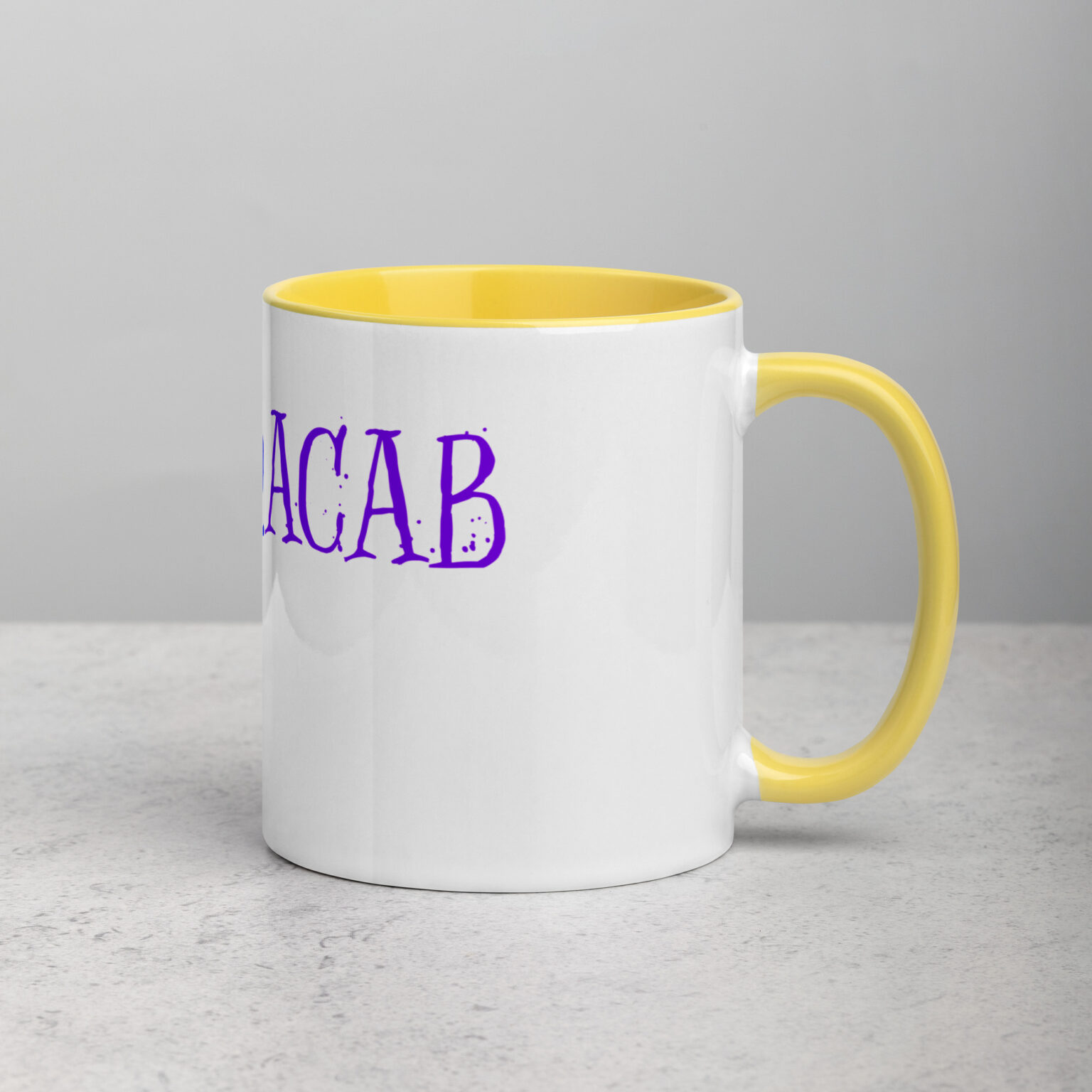 "LGBTQACAB" mug with color inside - Image 42