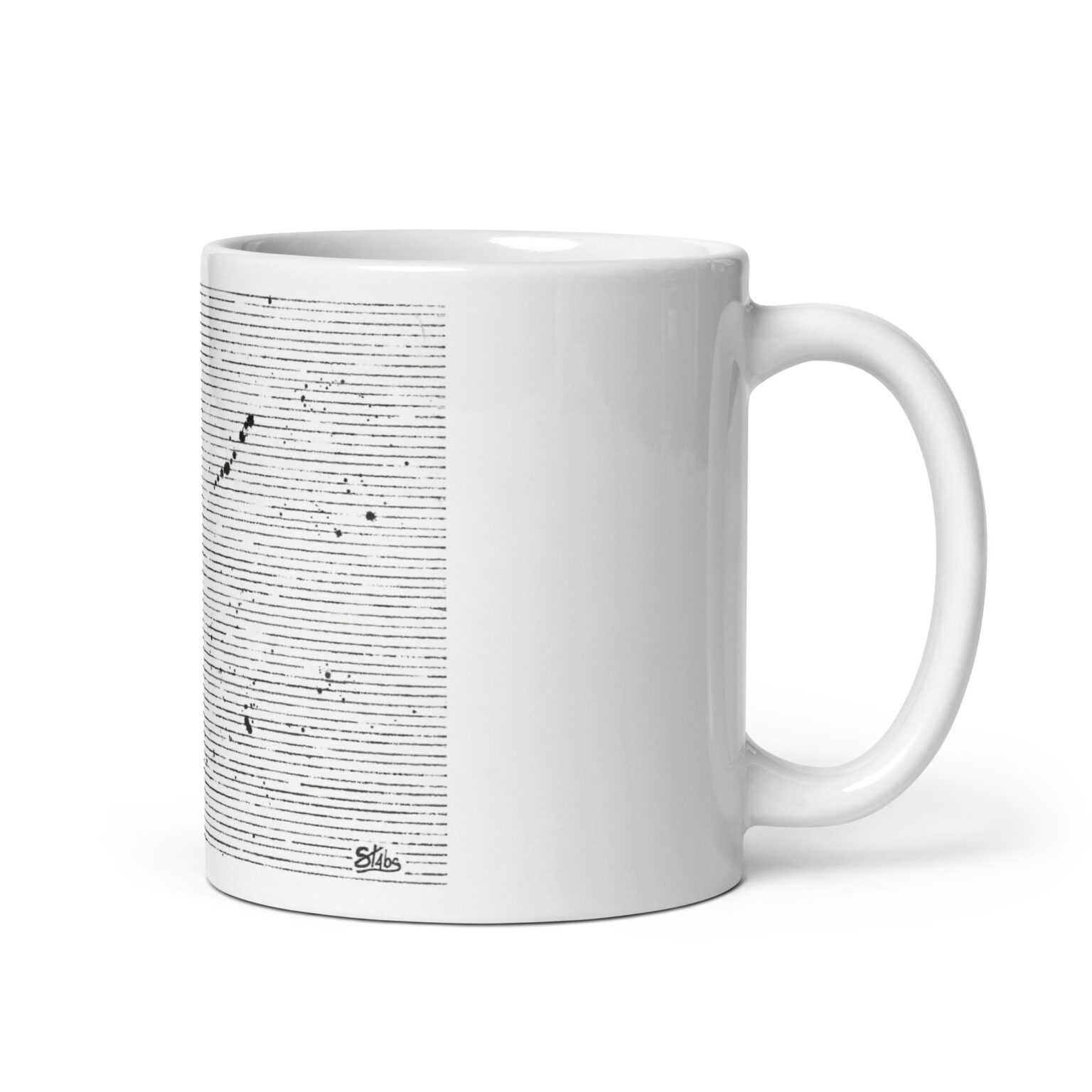 "Static" white glossy mug - Image 2